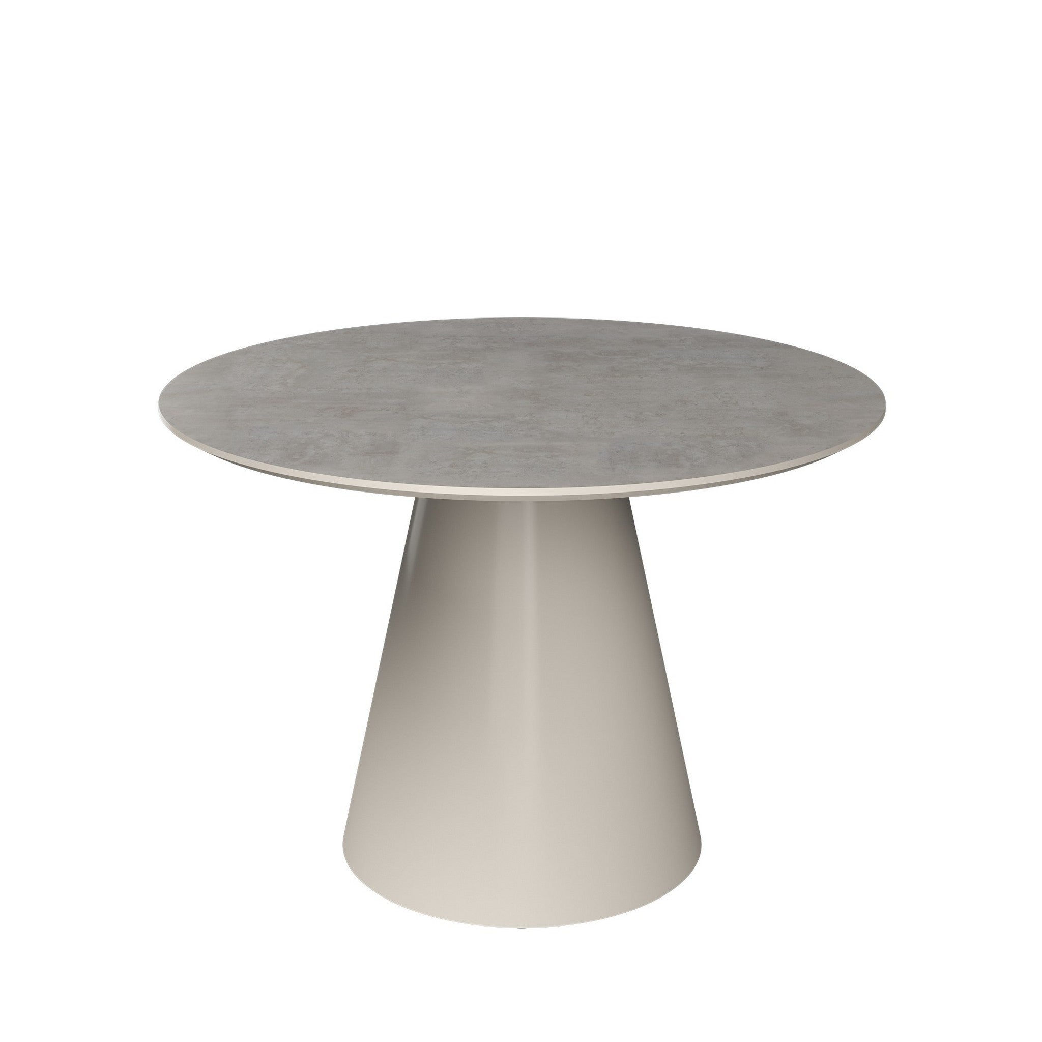 Simoni 120cm Round Light Grey Melamine Dining Table