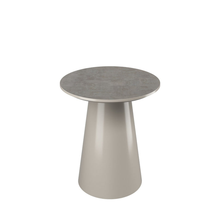 Simoni Light Grey Melamine Side Table