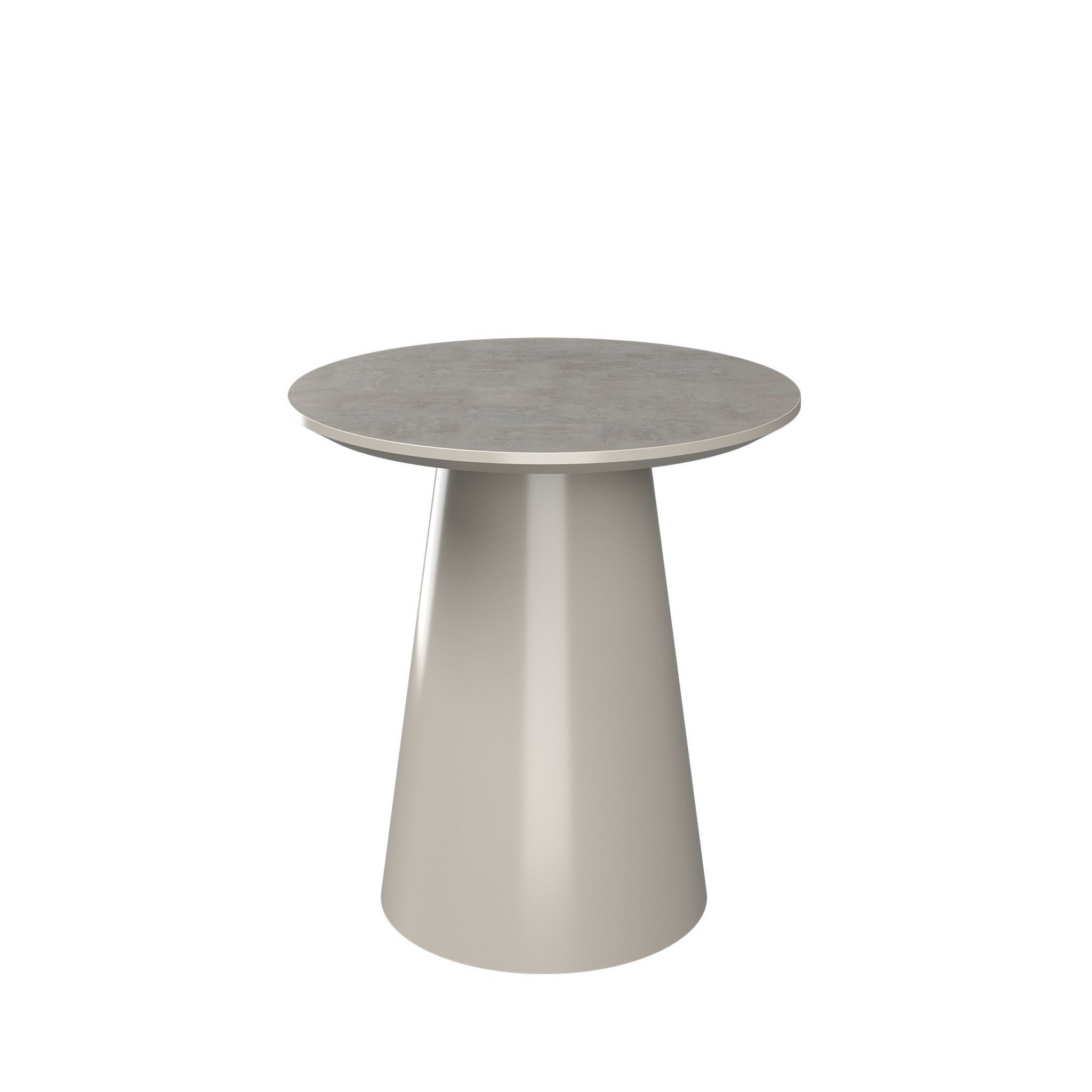 Simoni Light Grey Melamine Side Table