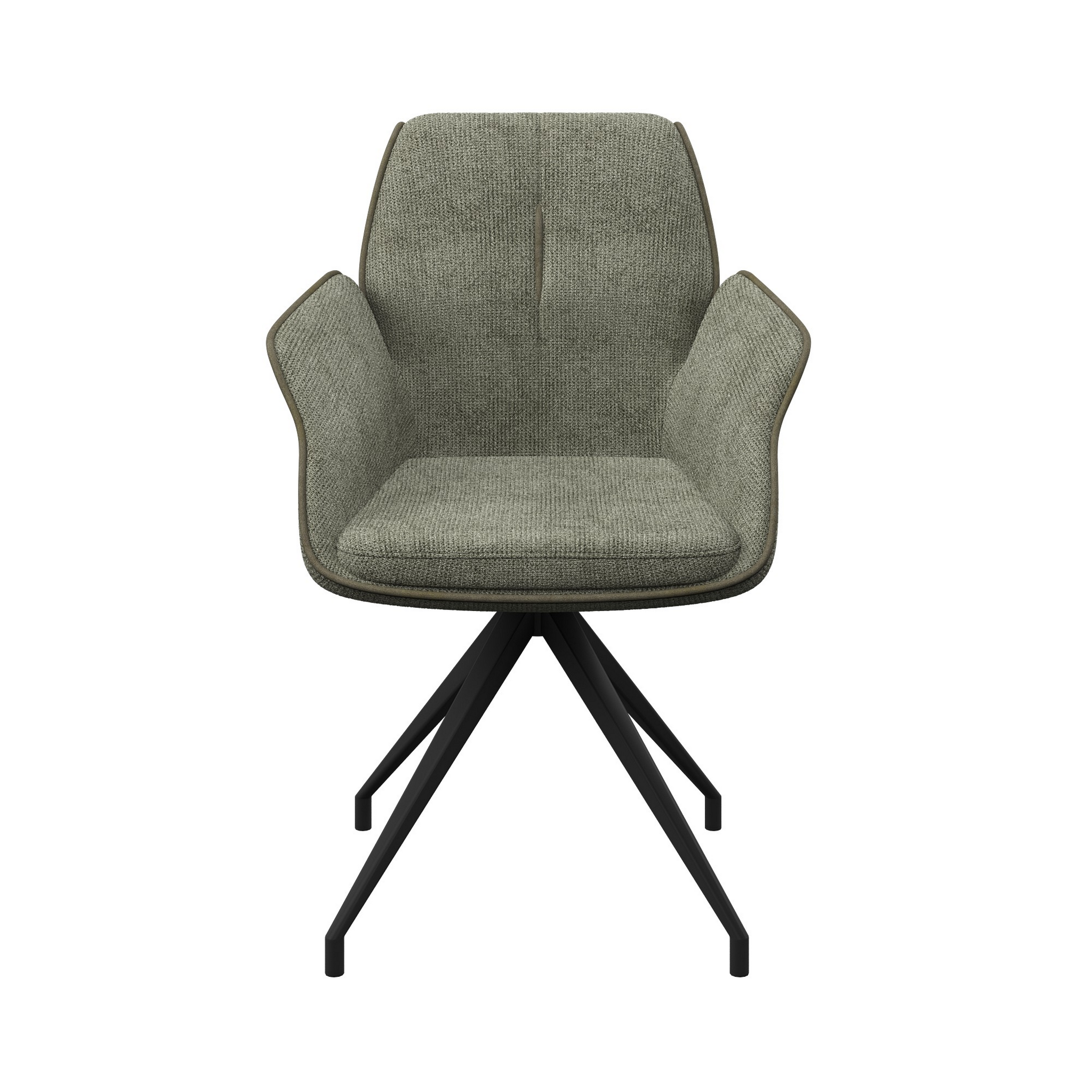 Sicily Fabric Swivel Dining ArmChair