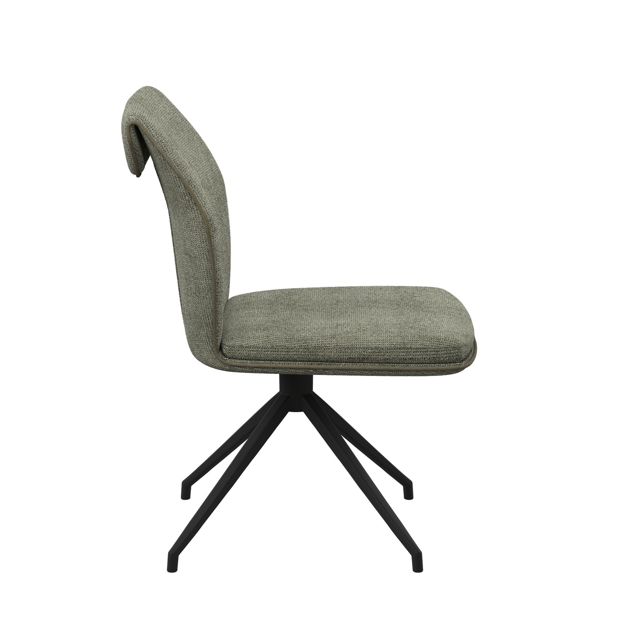 Sicily Fabric Swivel Dining Chair