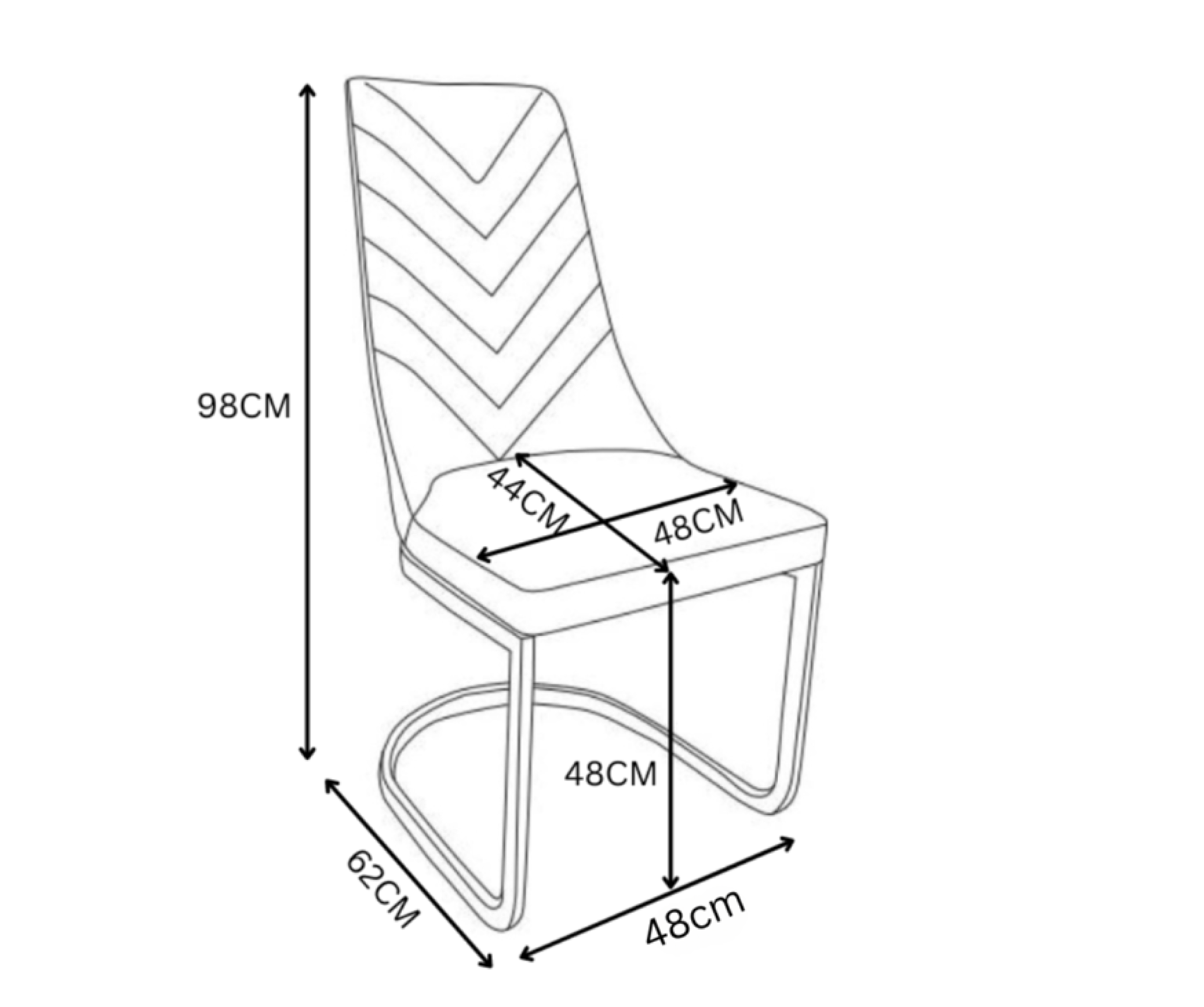 Mia Faux Leather Dining Chair