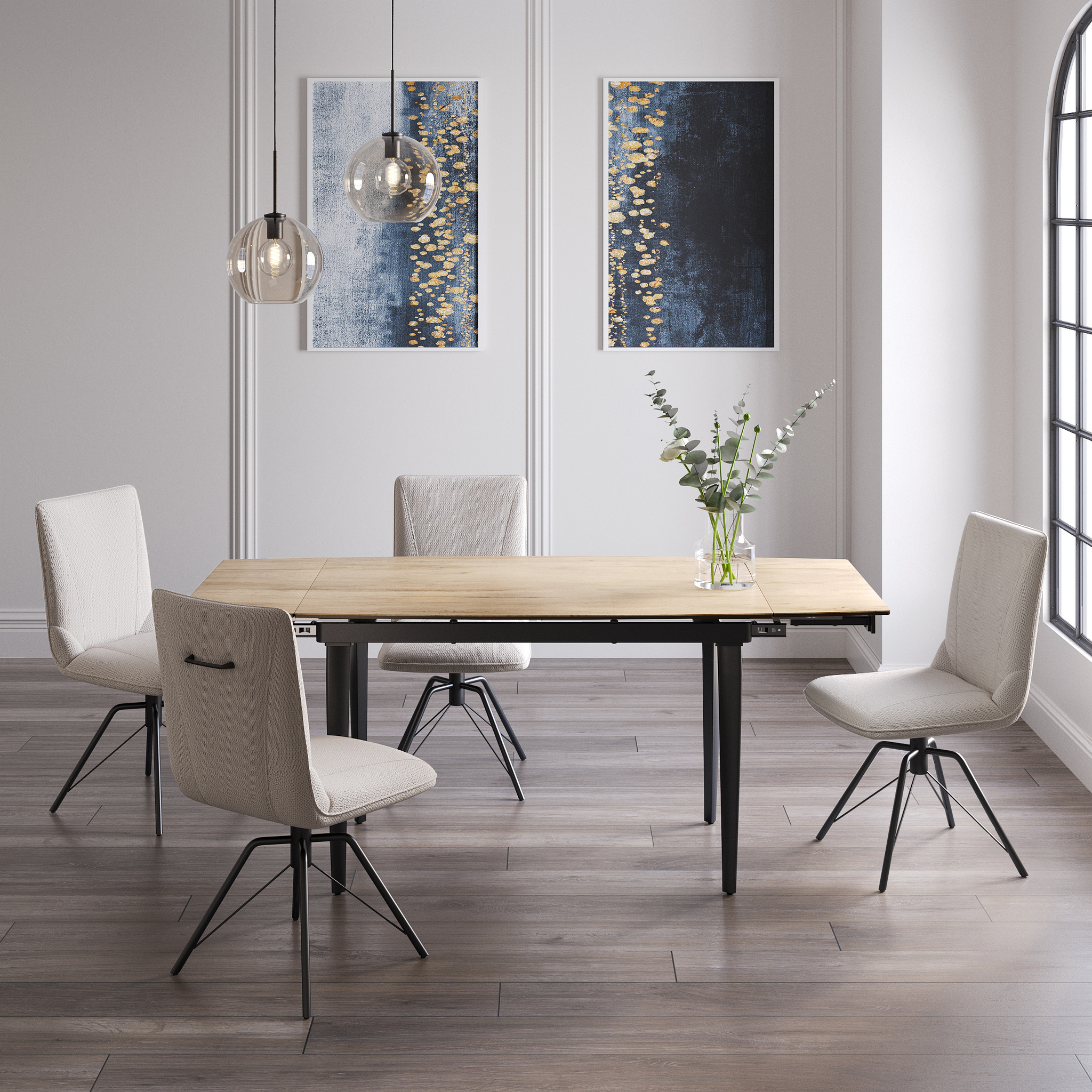 New Verdi 120-180cm Ceramic Pull-out Extending Table