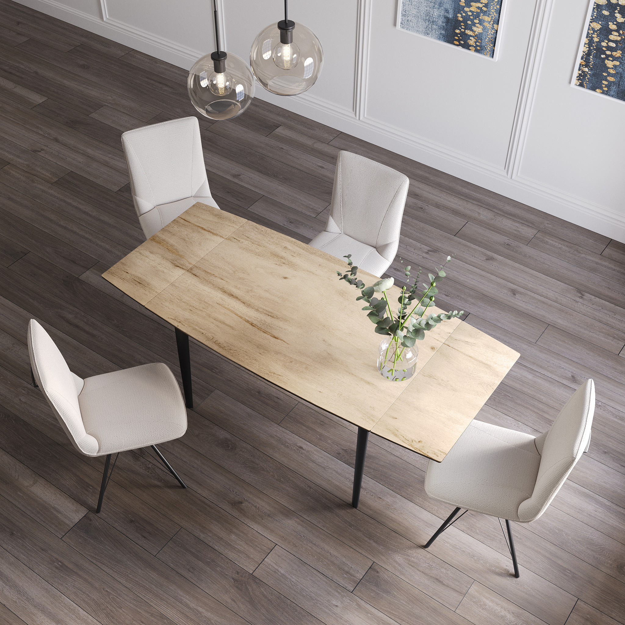 New Verdi 120-180cm Ceramic Pull-out Extending Table