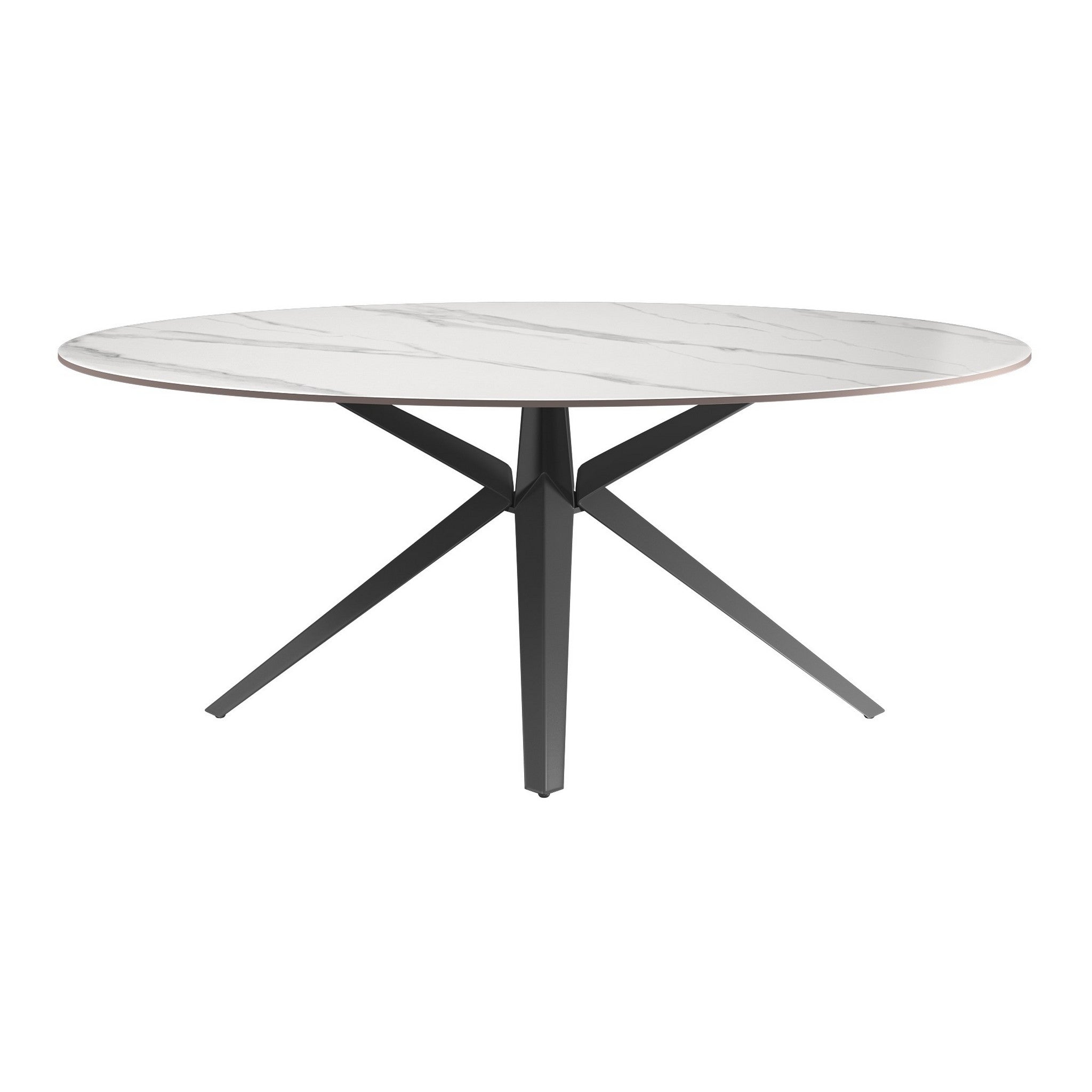 Vitalli 180cm Oval Ceramic Dining Table