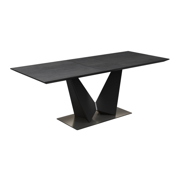 New Westin 180-220cm Grey Ceramic Butterfly Extending Dining Table