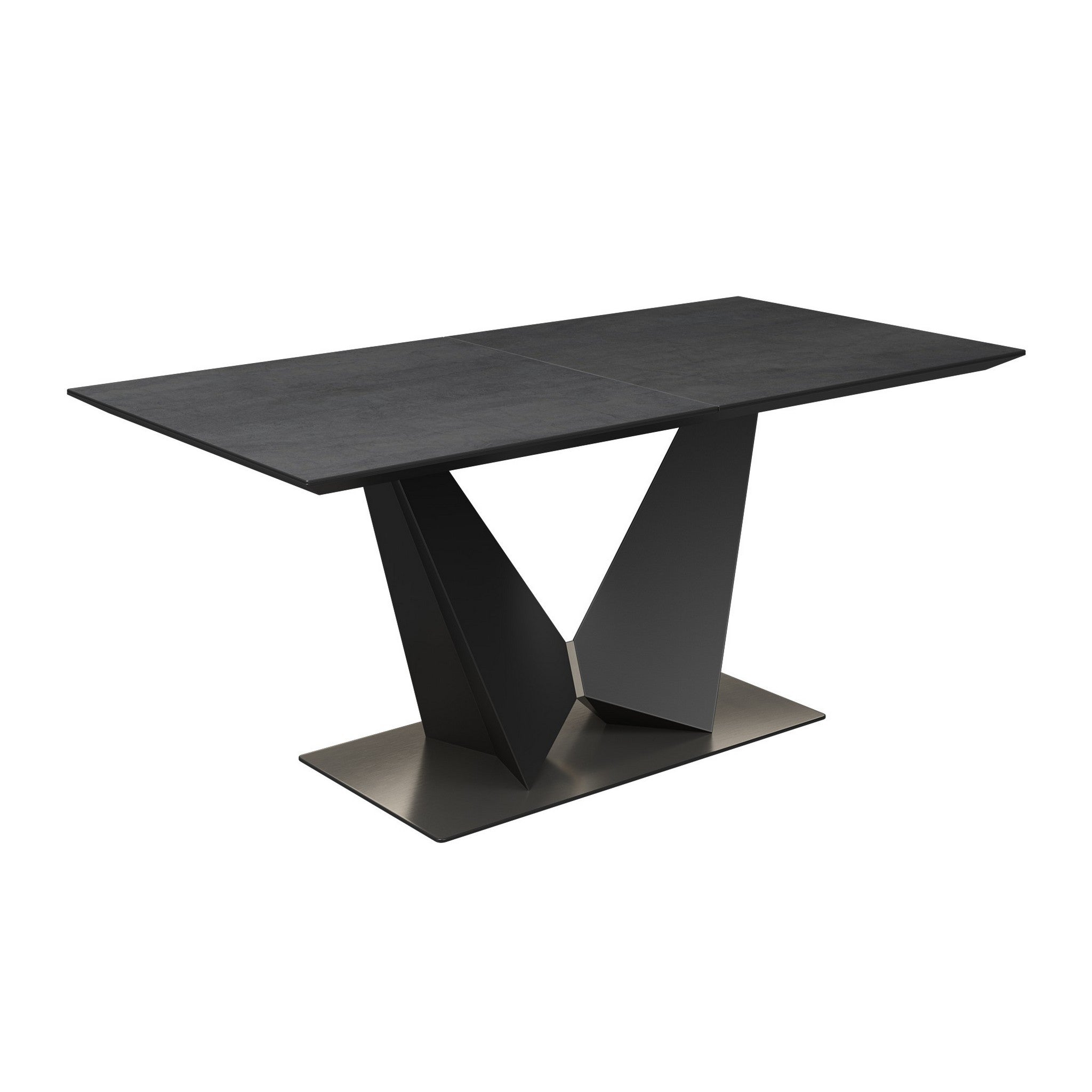 New Westin 180-220cm Grey Ceramic Butterfly Extending Dining Table