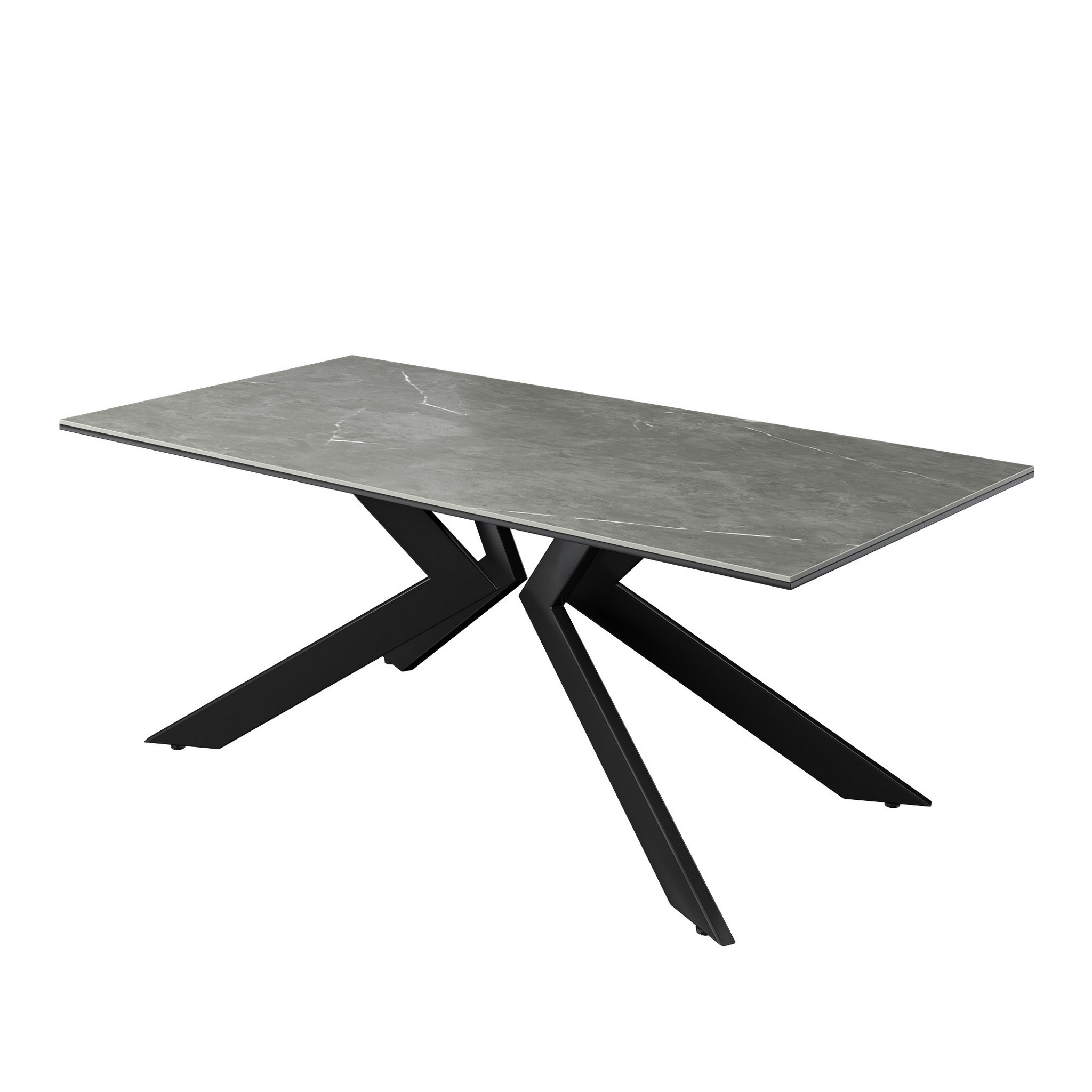 Azzaro Matte Grey Ceramic Coffee Table