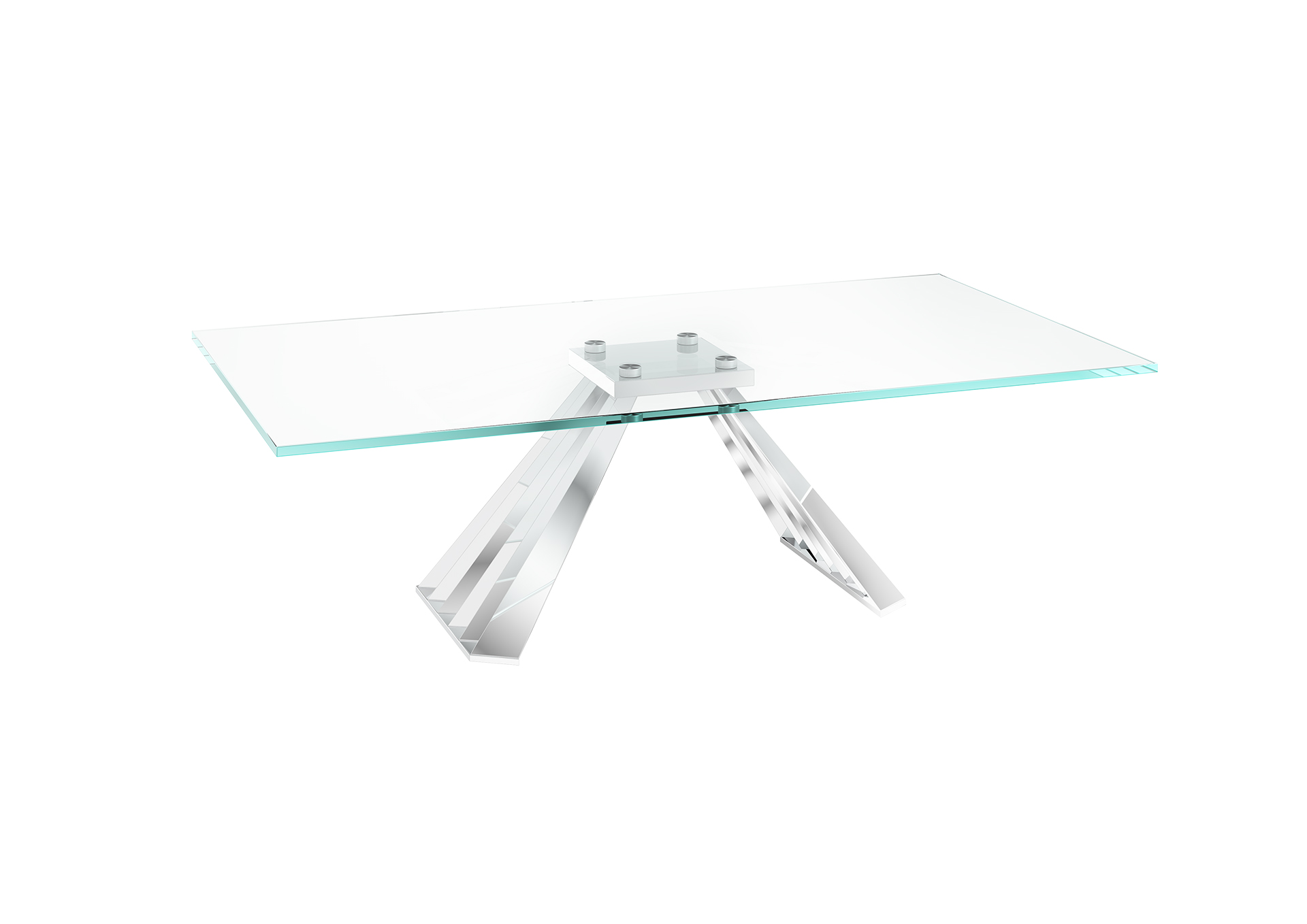 Alvaro Clear Glass Coffee Table