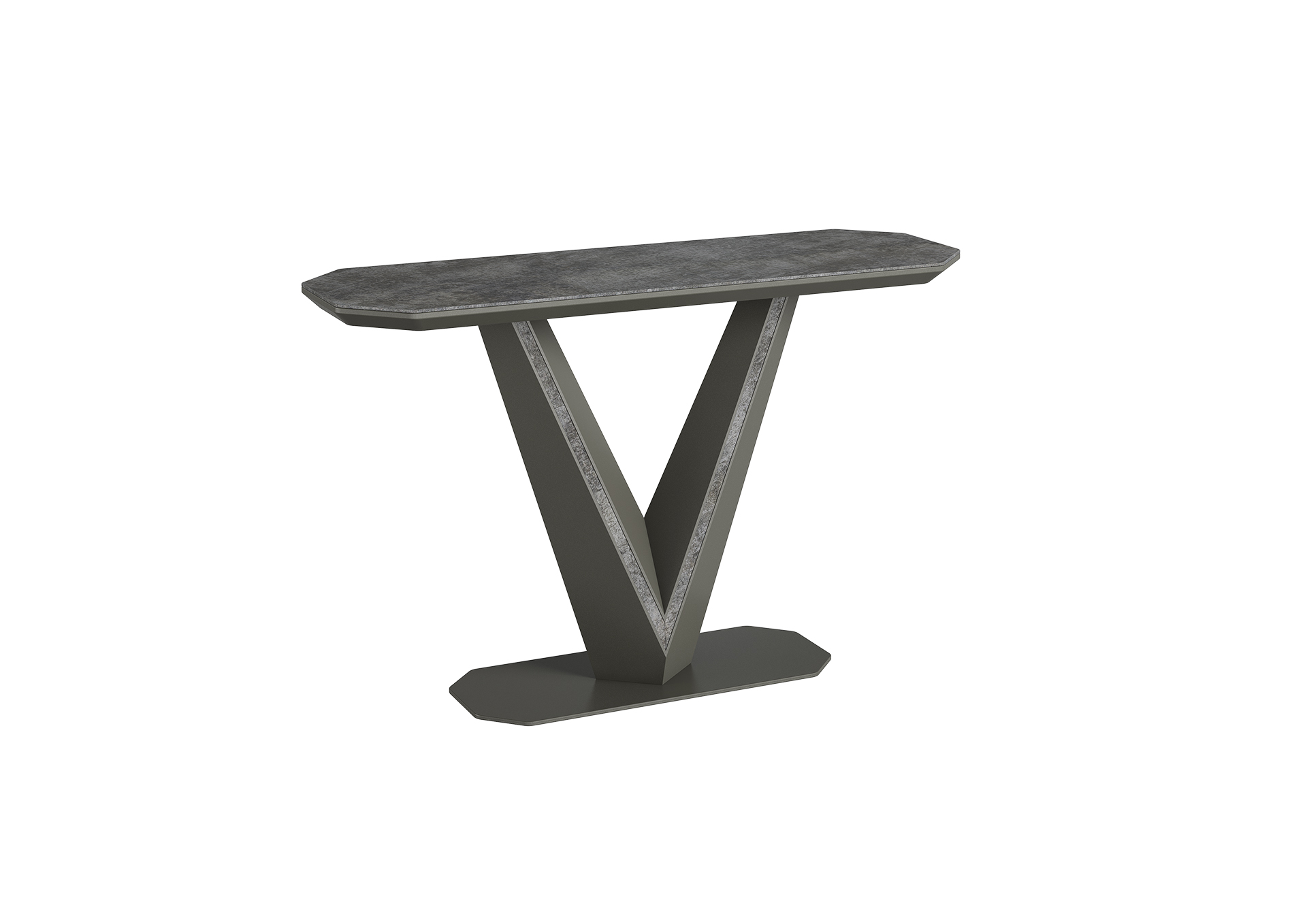 Bellagio Grey Ceramic Console Table