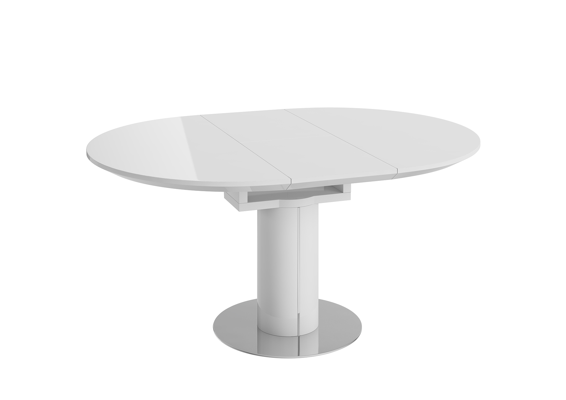Romeo 120-160cm High Gloss Butterfly Extending Dining Table
