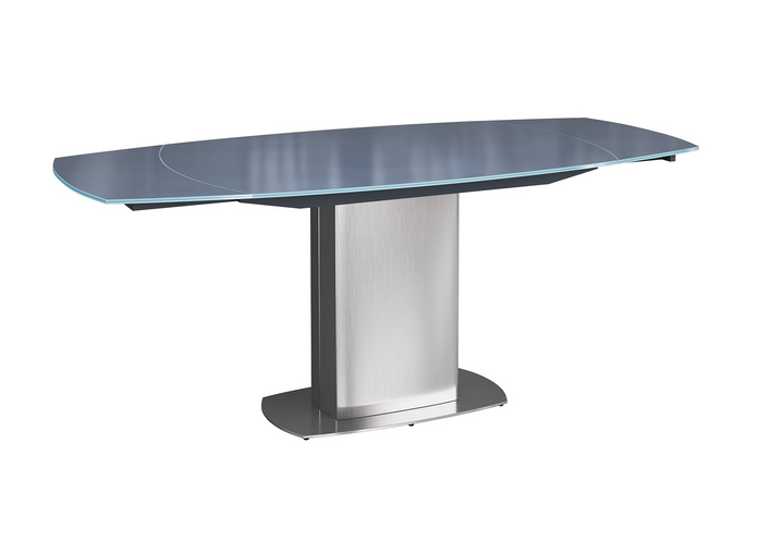 Olivia 130-190cm Glass Swivel Extending Dining Table