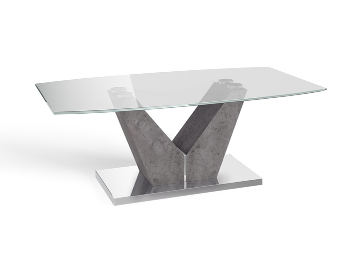 Dolce Clear Glass Coffee Table