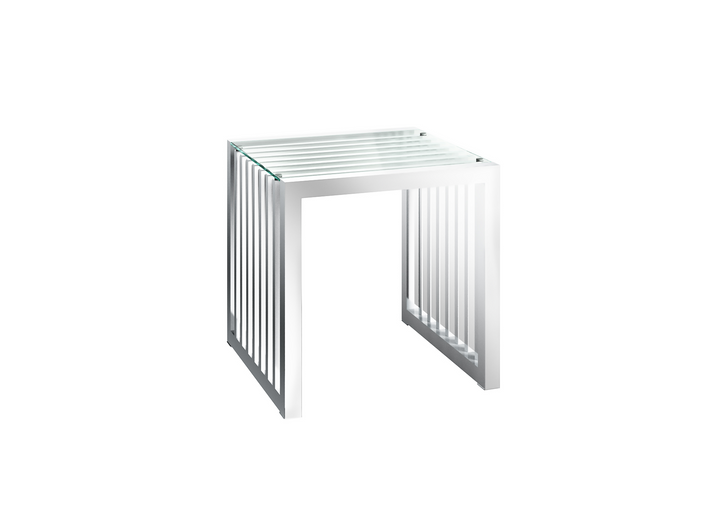 Horizon Clear Glass Side Table