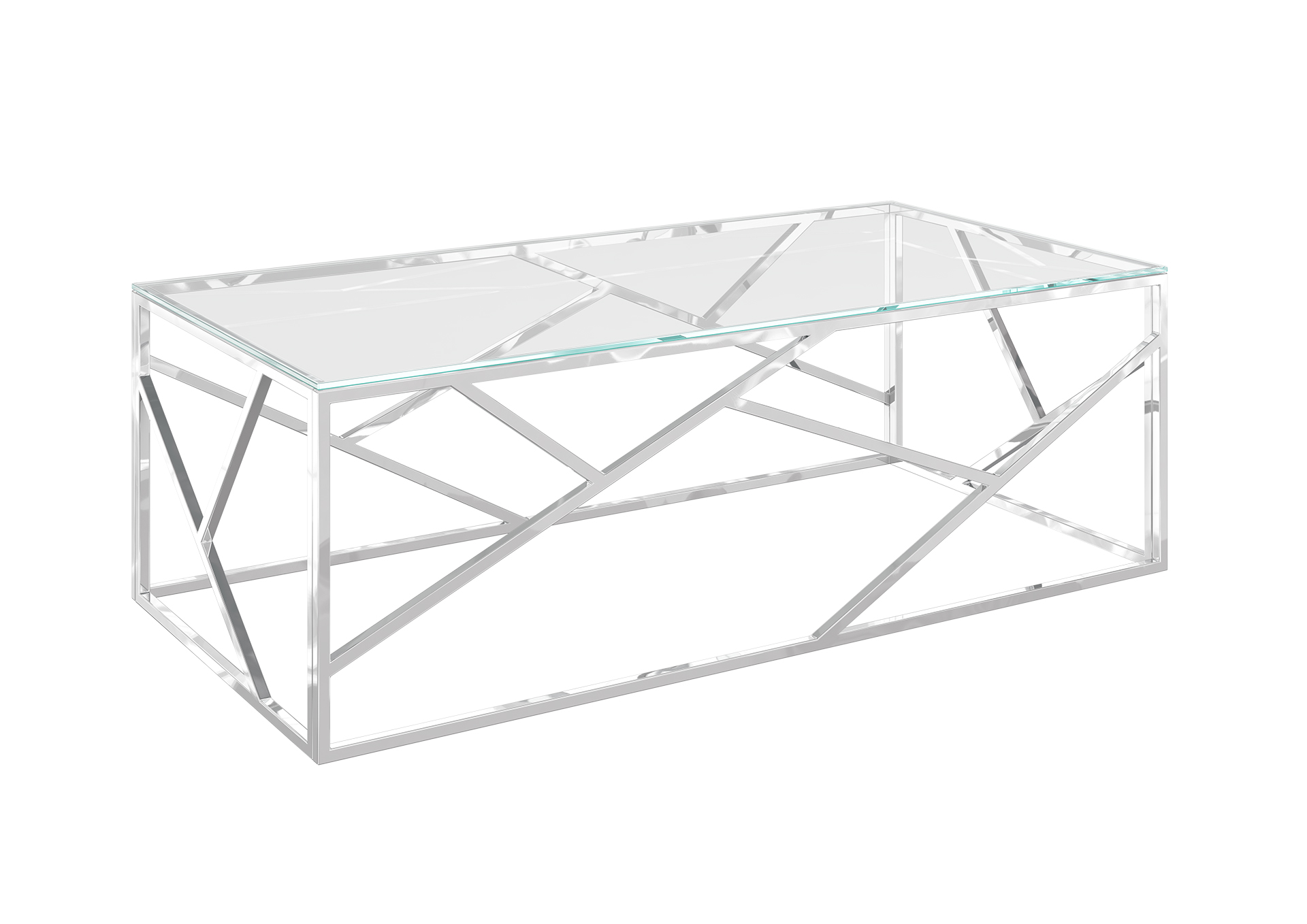 Kieta Clear Glass Coffee Table