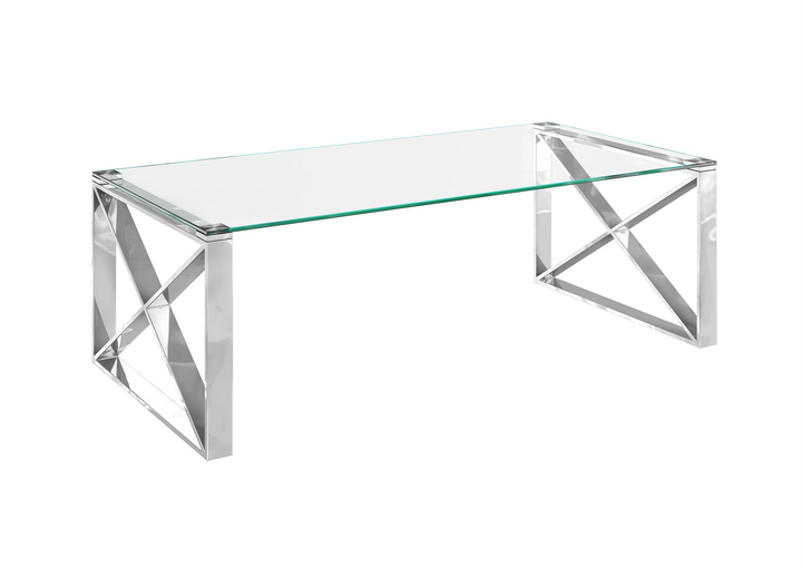 Maxi Clear Glass Coffee Table