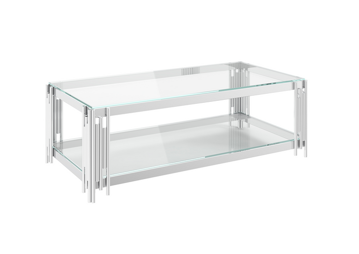 Vasari Clear Glass Coffee Table