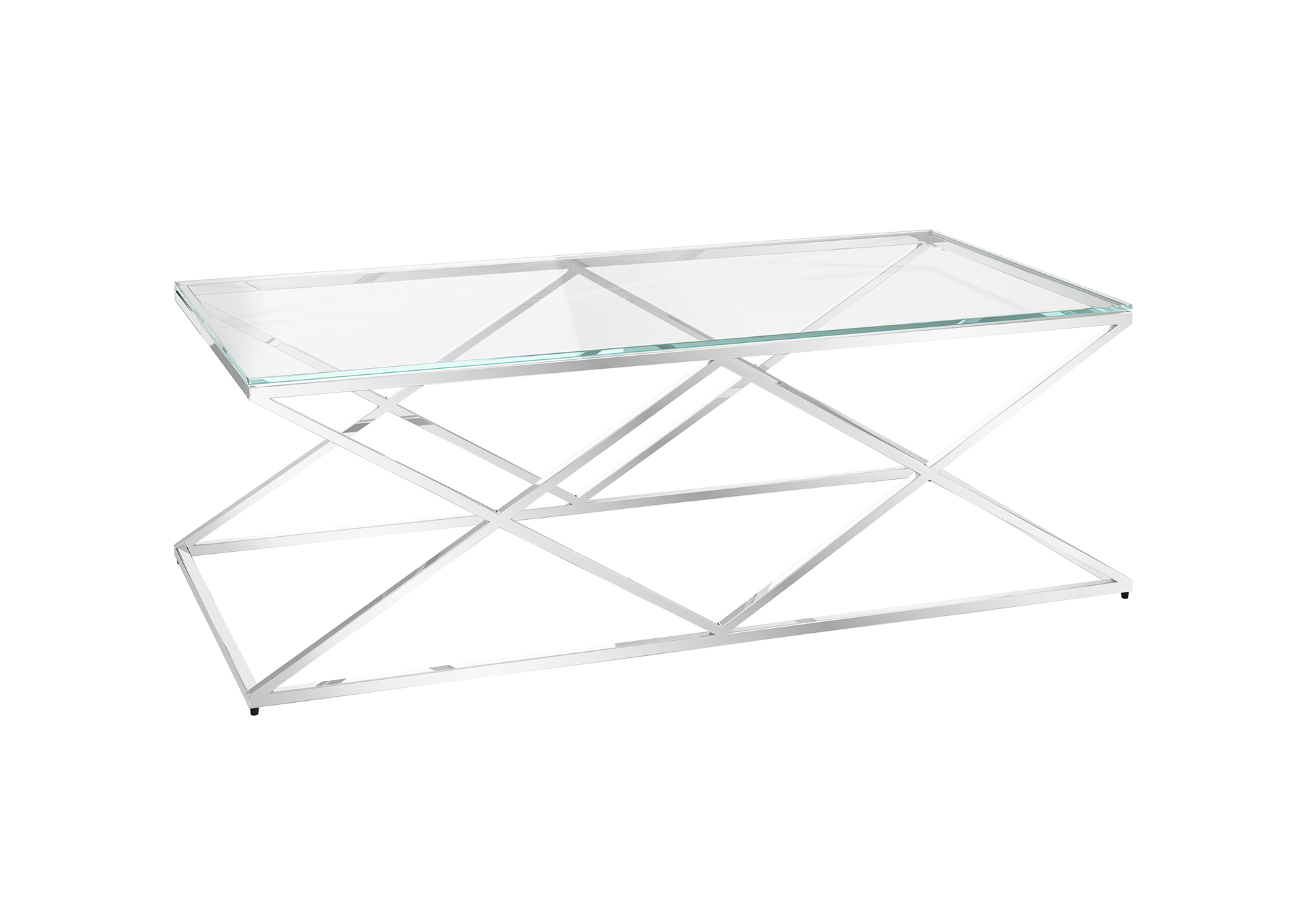 Victor Clear Glass Coffee Table