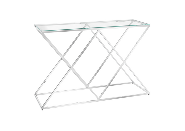 Victor Clear Glass Console Table