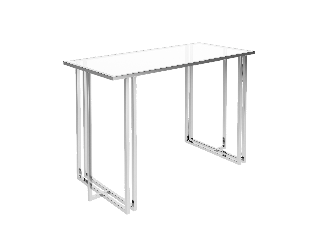 Nuno Clear Glass Console Table