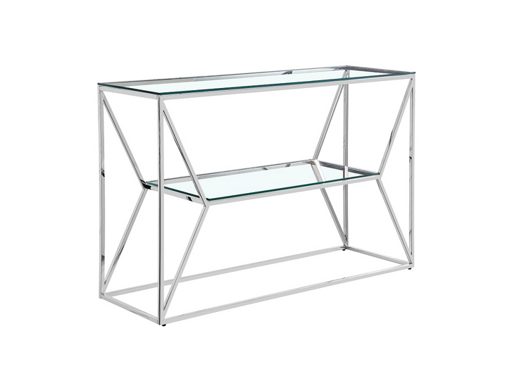 Matteo Clear Glass Console Table