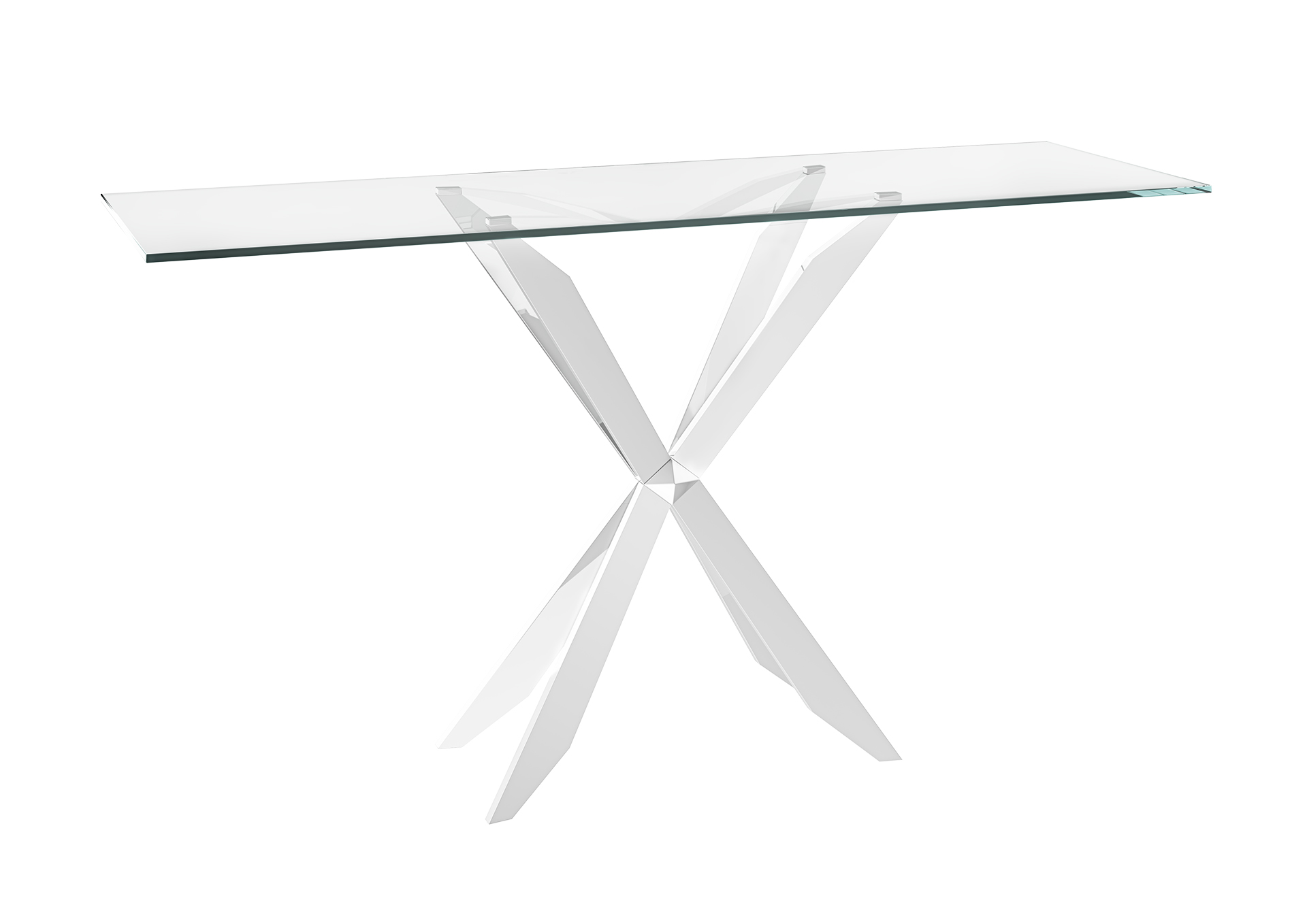 Gabriella Clear Glass Console Table