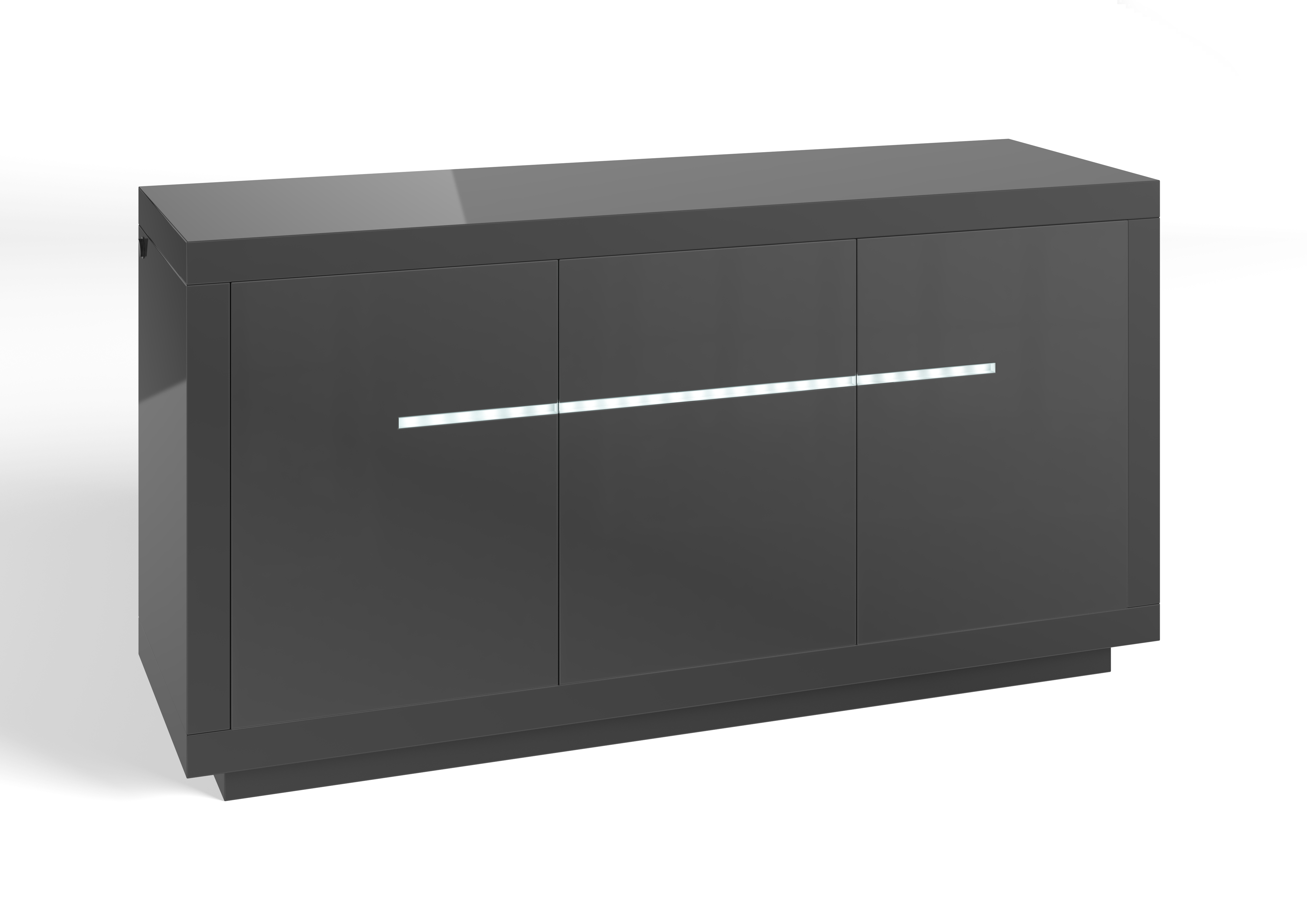 Monte Carlo 3 Door LED High Gloss Sideboard