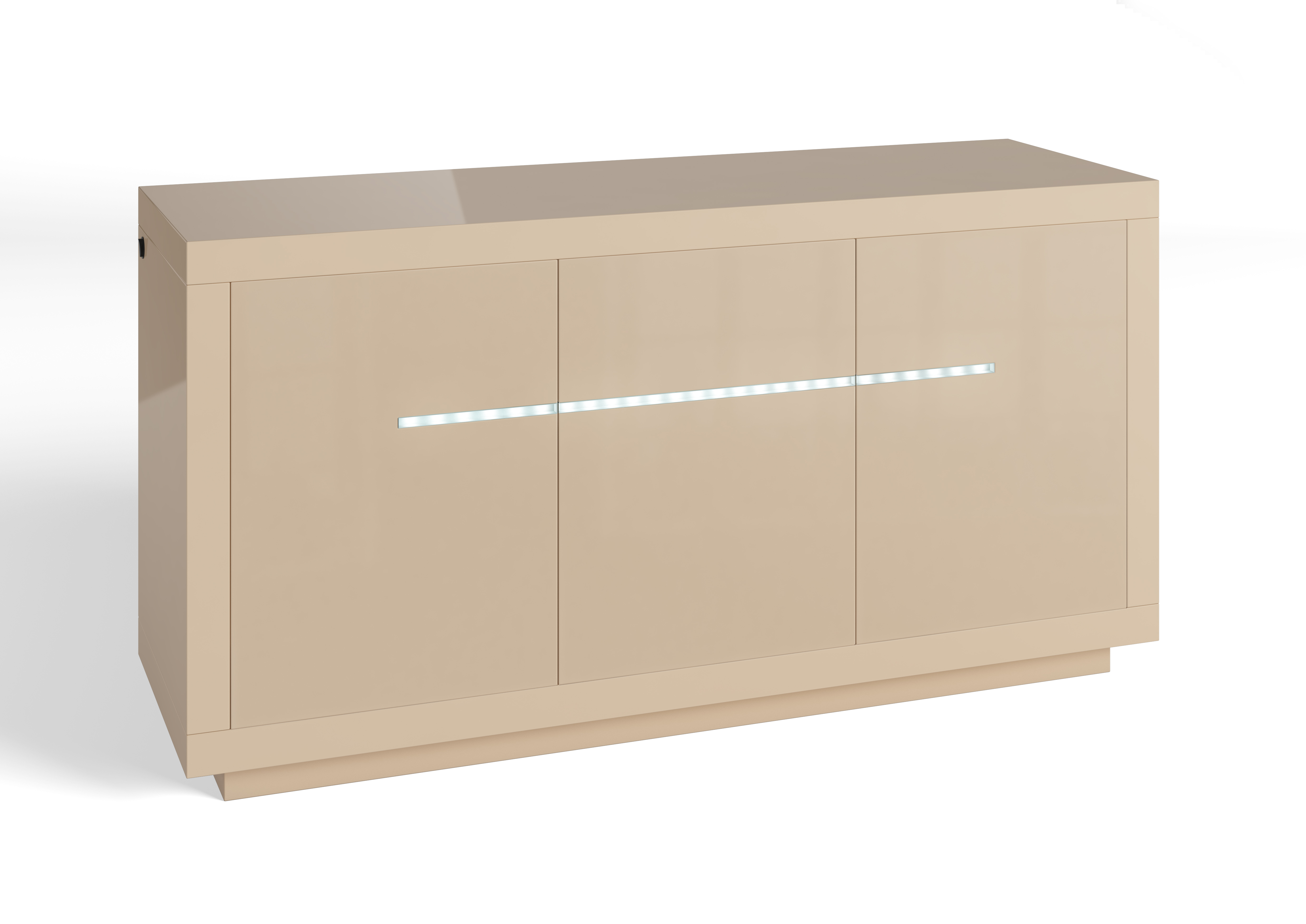 Monte Carlo 3 Door LED High Gloss Sideboard