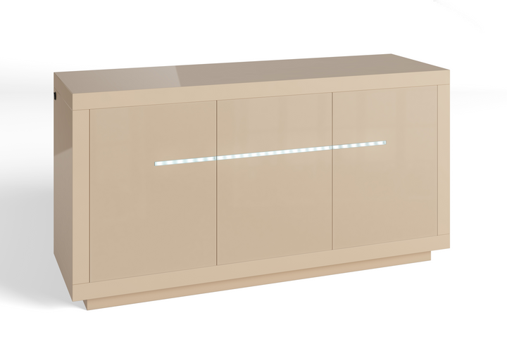 Monte Carlo 3 Door LED High Gloss Sideboard