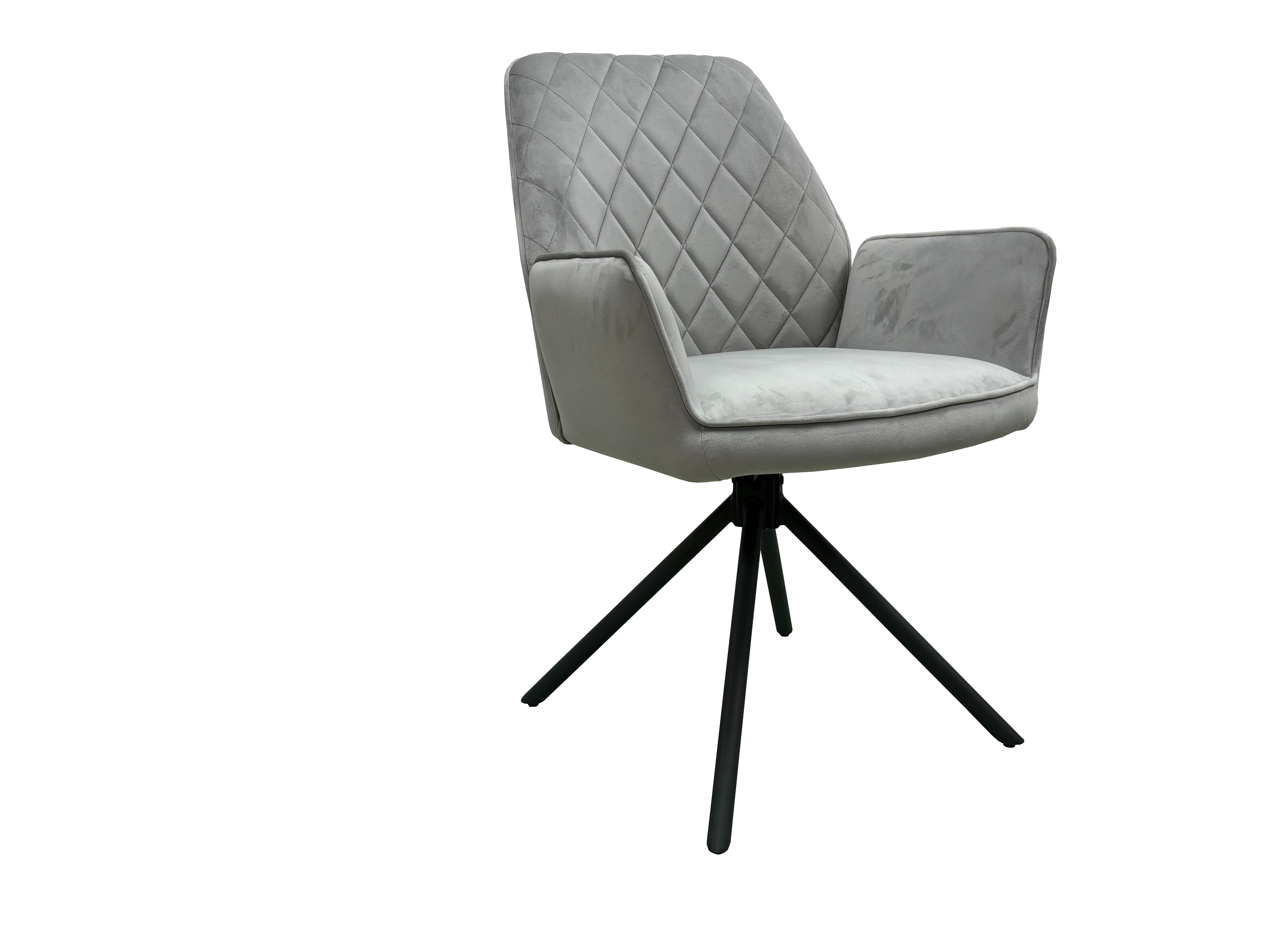 Lina Fabric Swivel Dining Chair