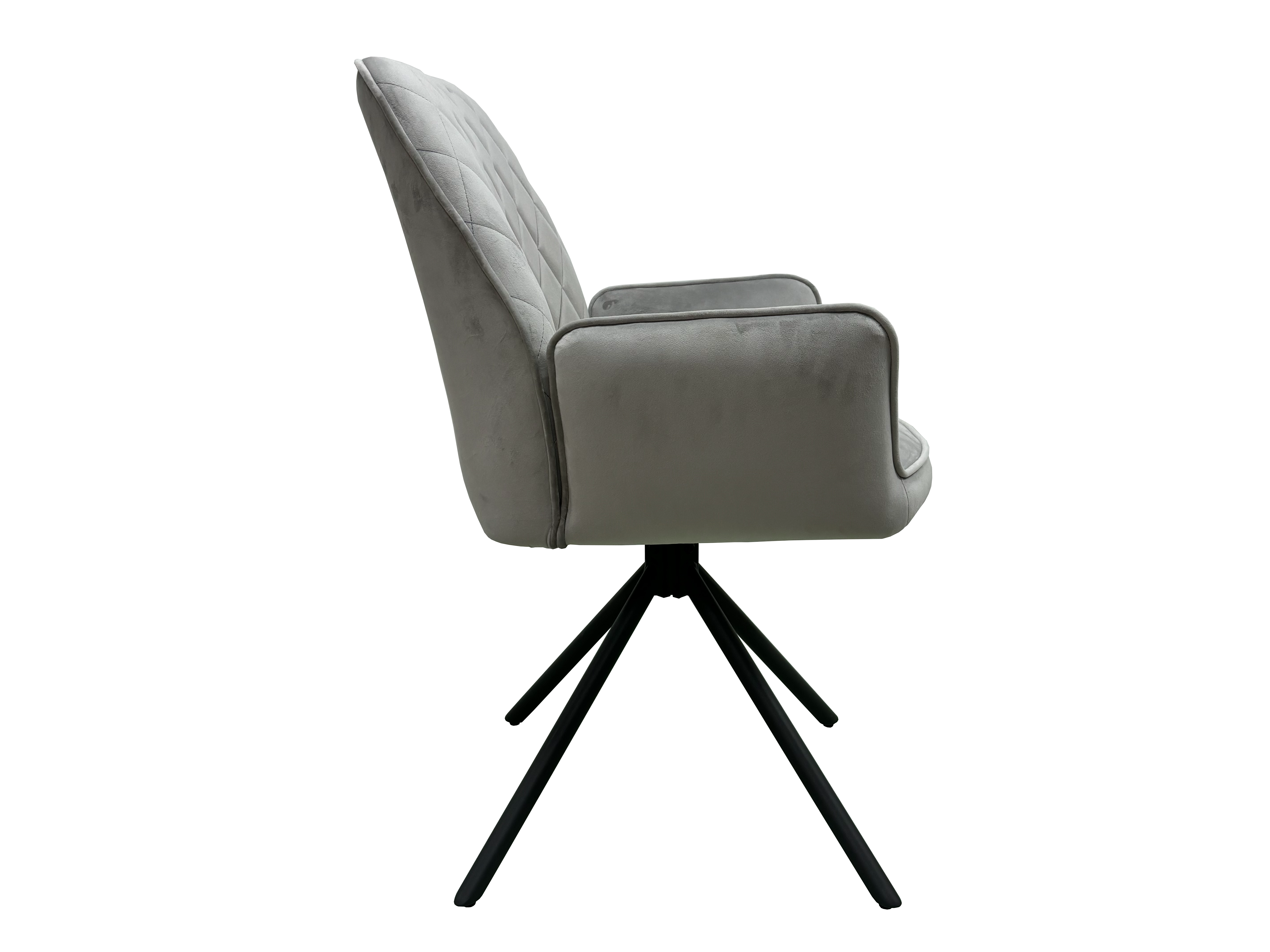 Lina Fabric Swivel Dining Chair