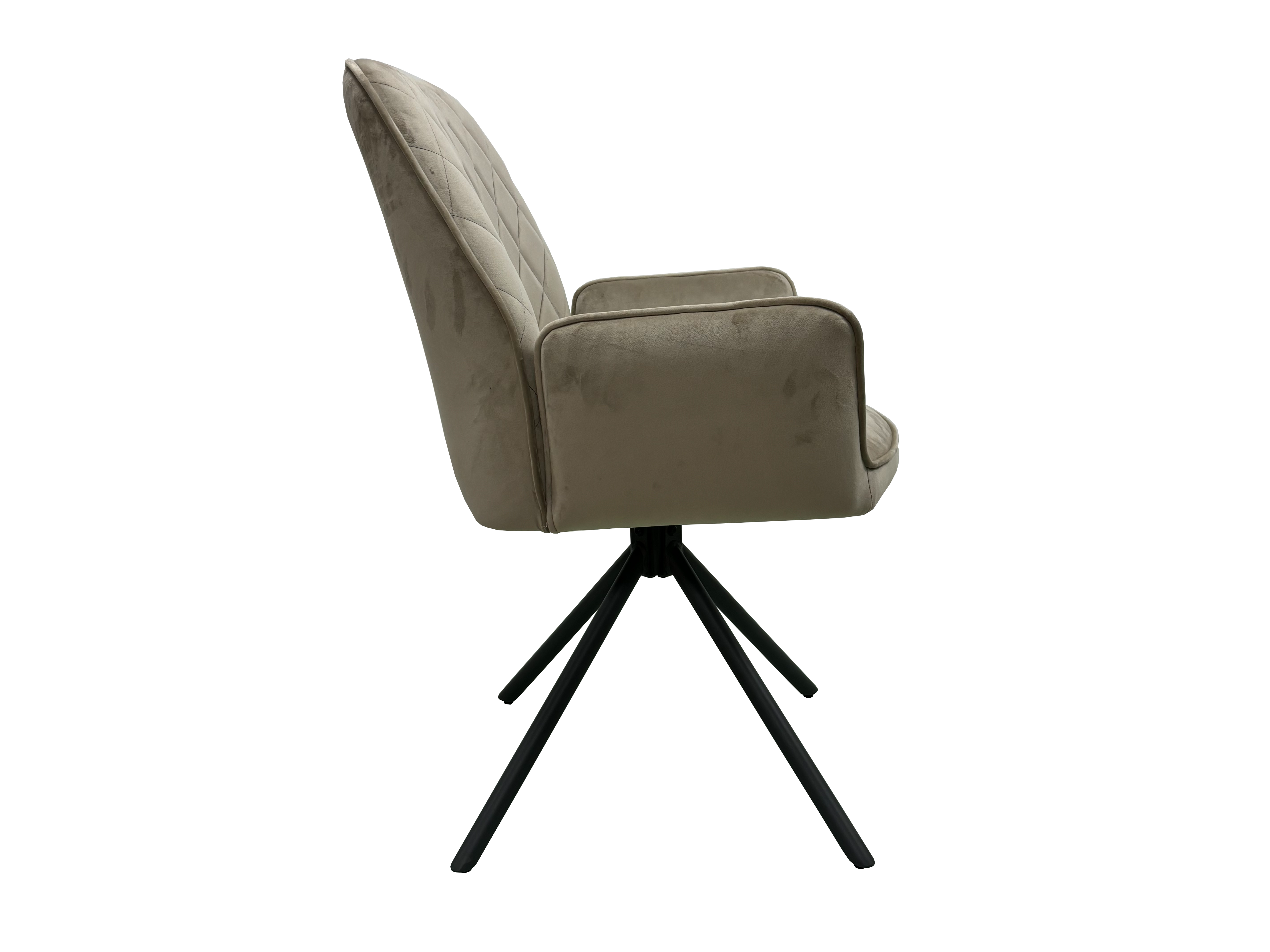 Lina Fabric Swivel Dining Chair