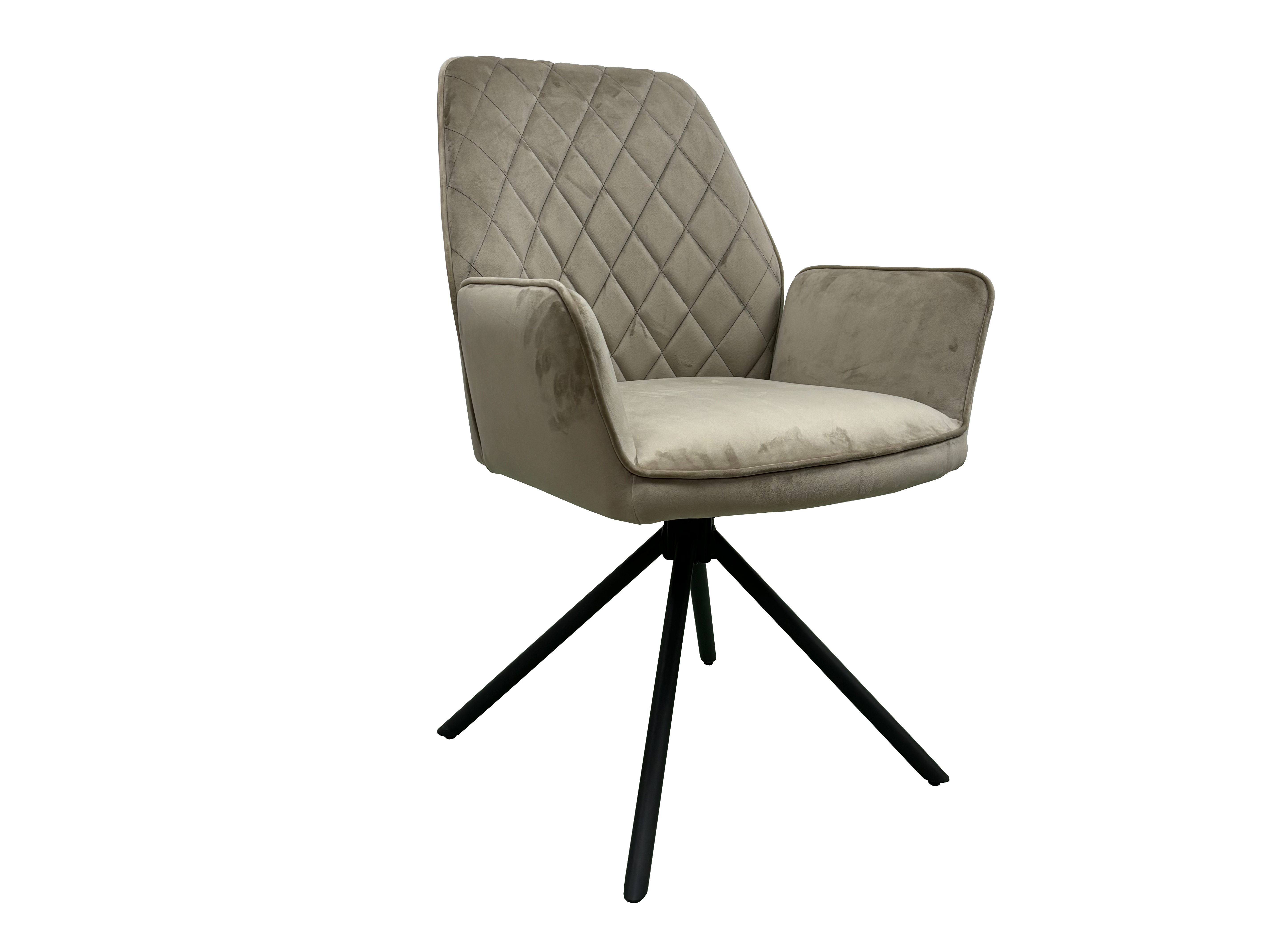 Lina Fabric Swivel Dining Chair