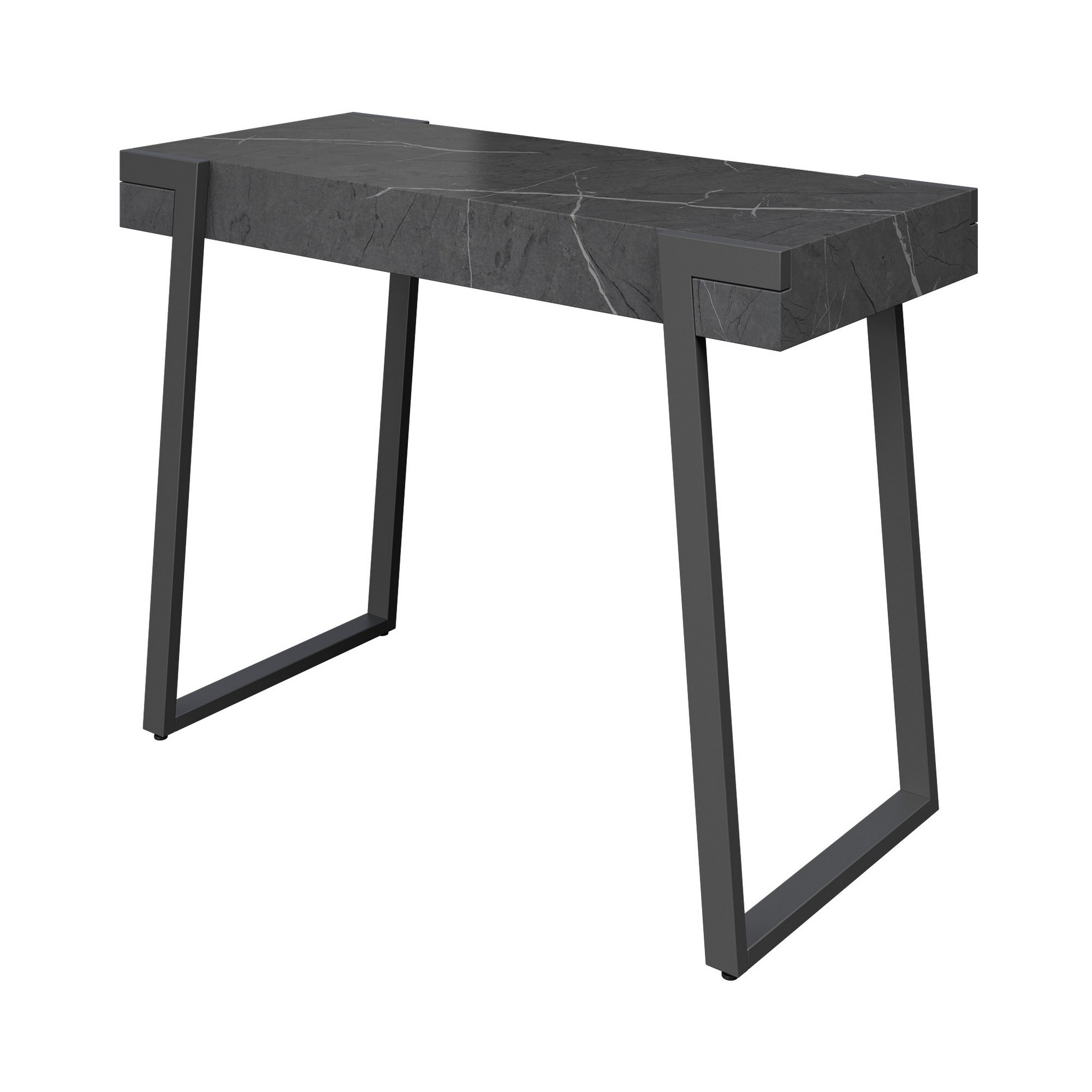 Alpina Grey Marble Effect Console Table
