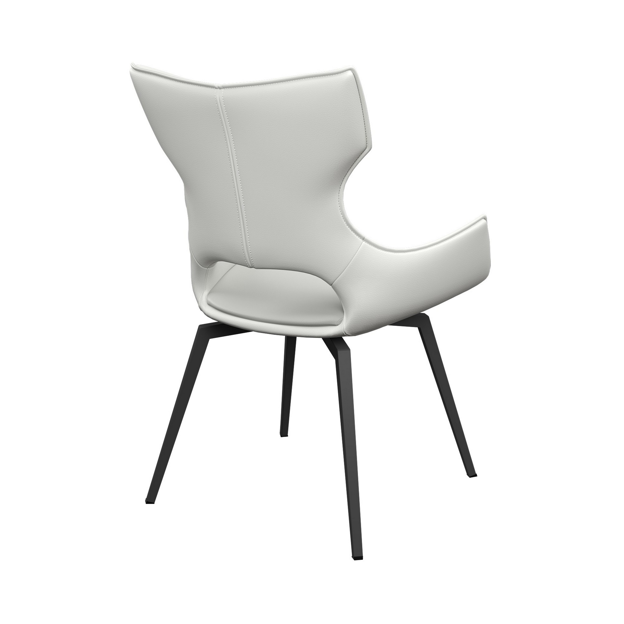 Raffaello Faux Leather Swivel Dining Chair