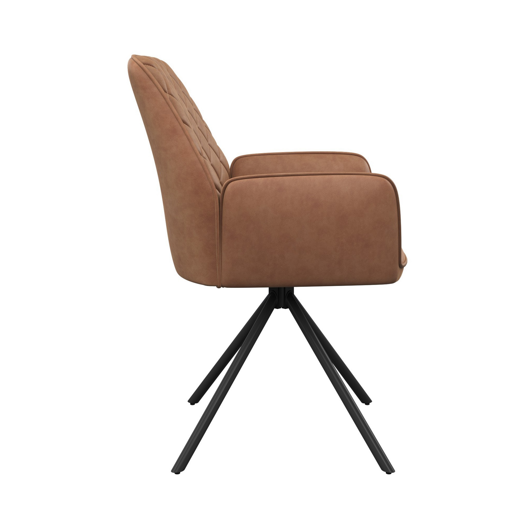Lina Faux Leather Swivel Dining Chair