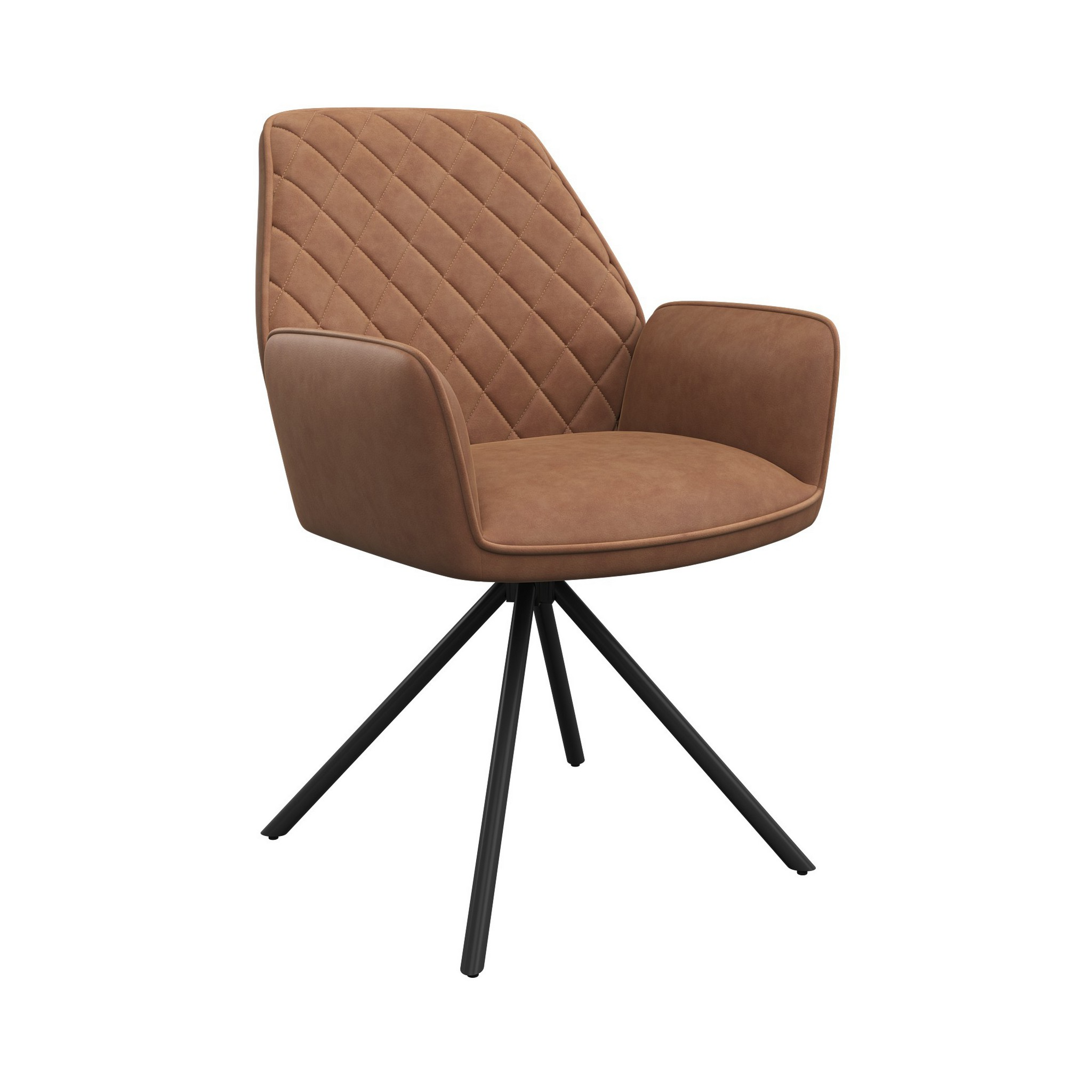 Lina Faux Leather Swivel Dining Chair