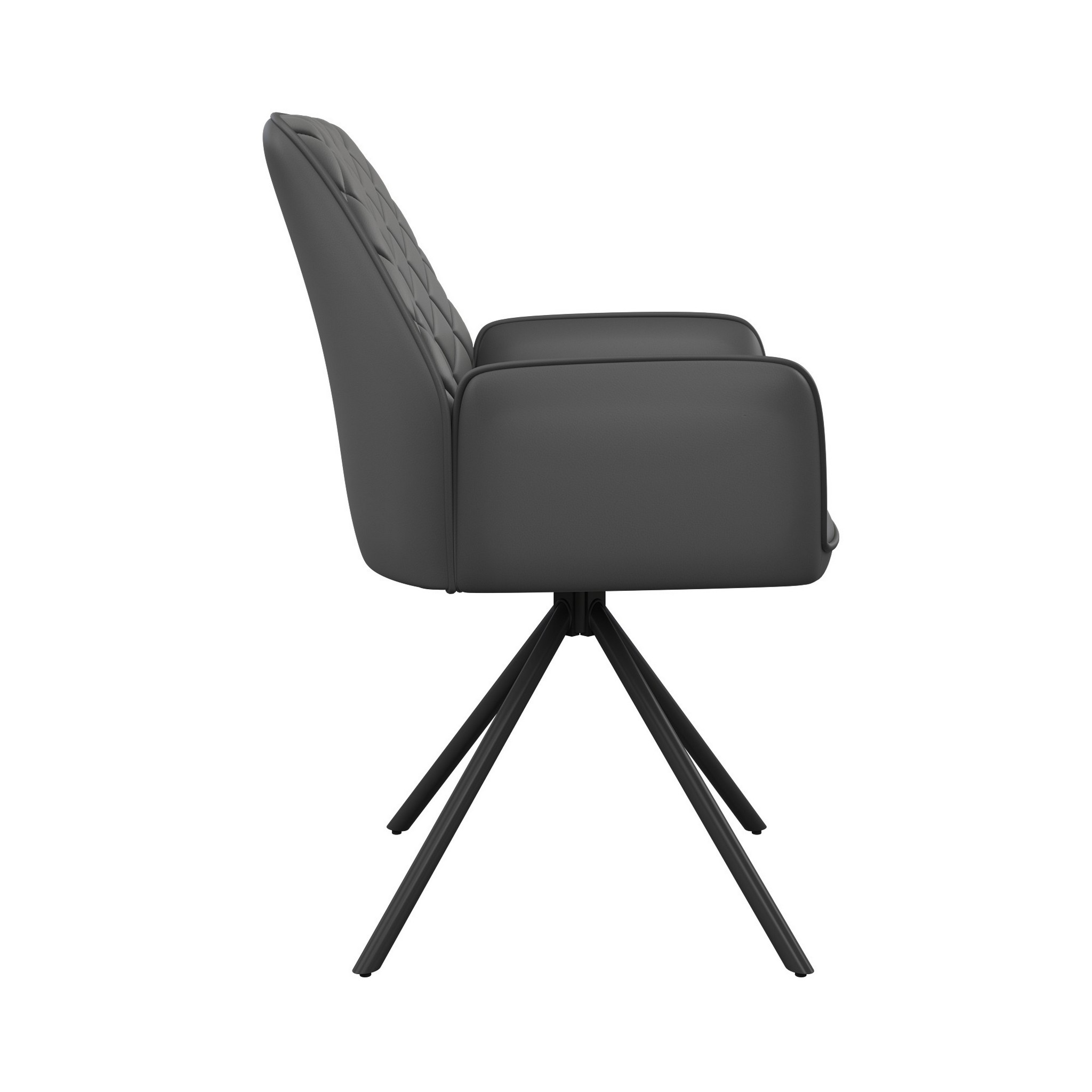 Lina Faux Leather Swivel Dining Chair