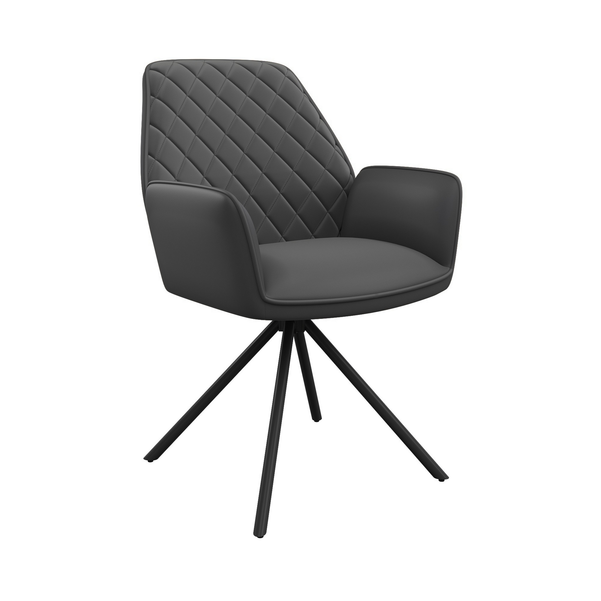Lina Faux Leather Swivel Dining Chair