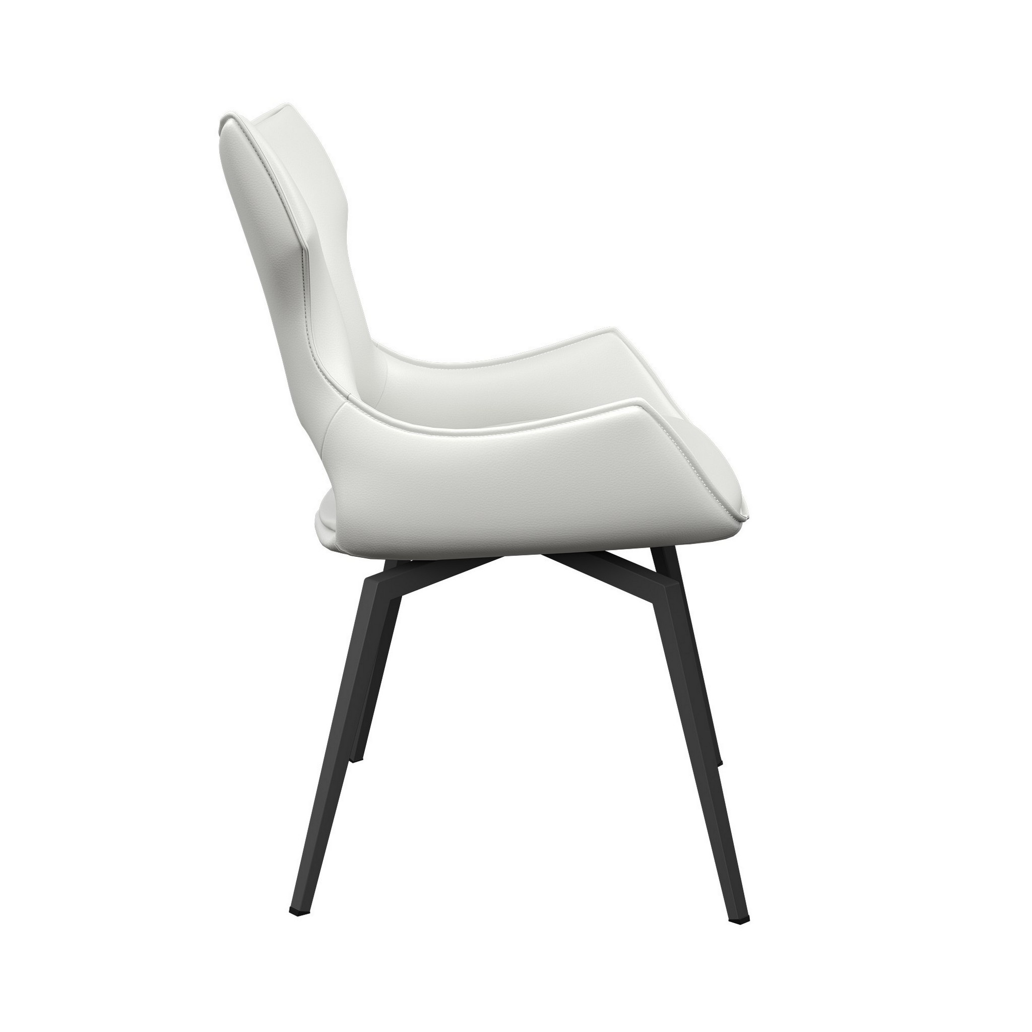 Raffaello Faux Leather Swivel Dining Chair