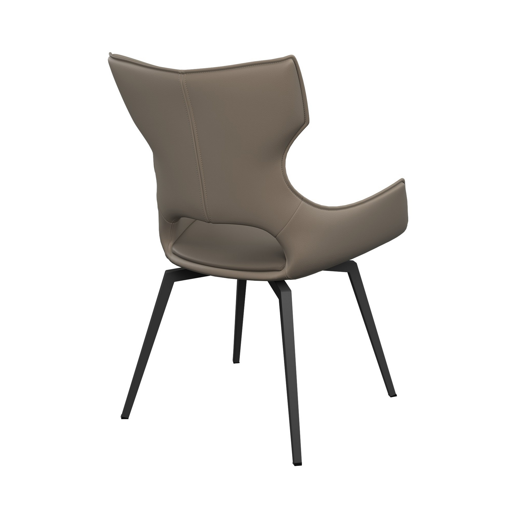 Raffaello Faux Leather Swivel Dining Chair