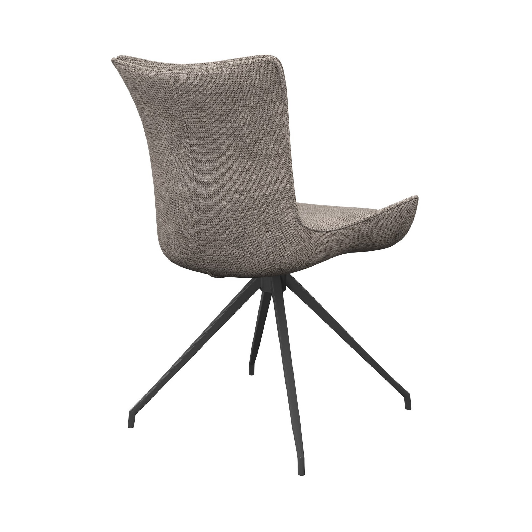 Amber Fabric Swivel Dining Chair