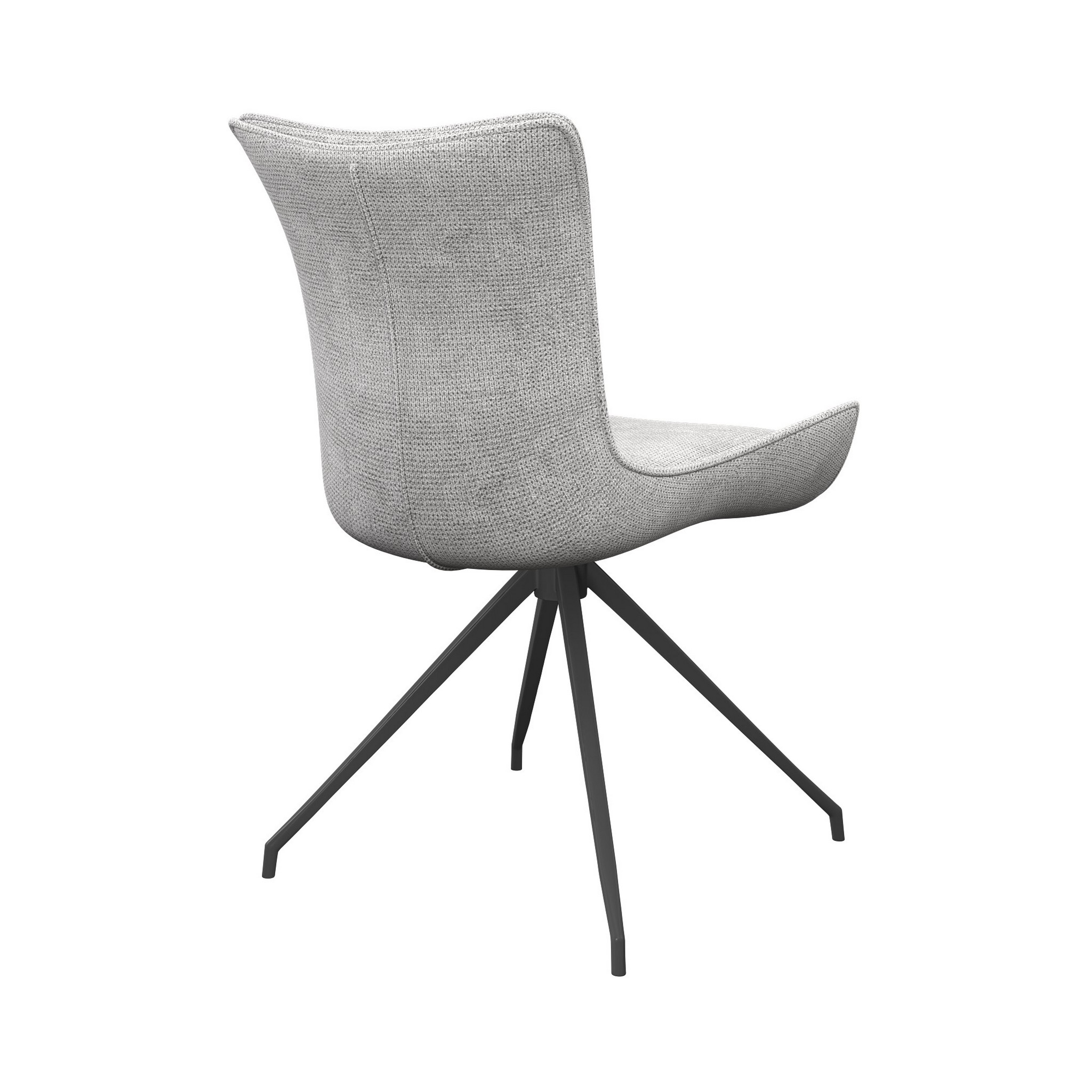 Amber Fabric Swivel Dining Chair