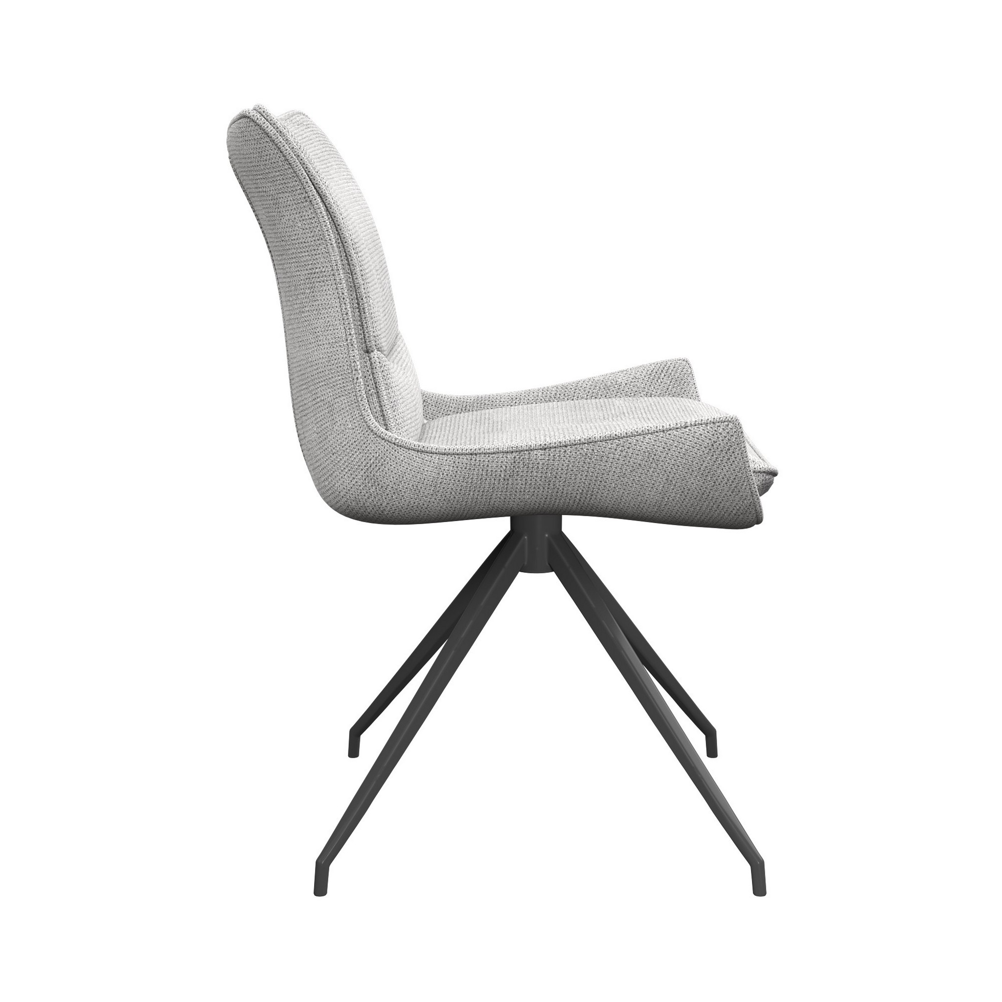 Amber Fabric Swivel Dining Chair