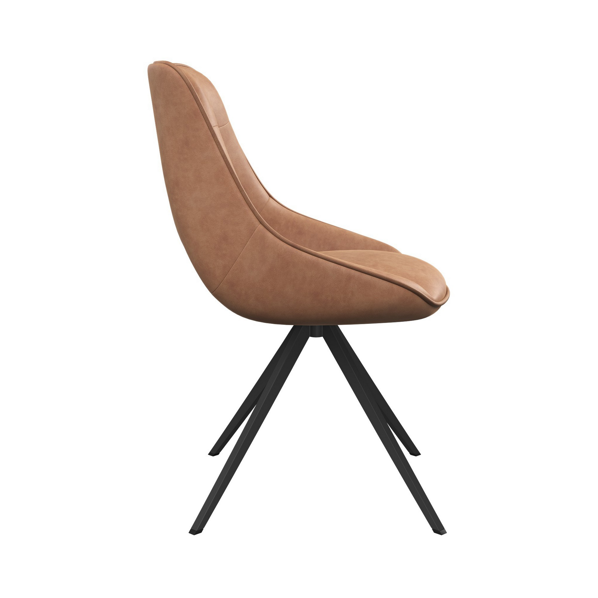 Cerutti Faux Leather Swivel Dining Chair