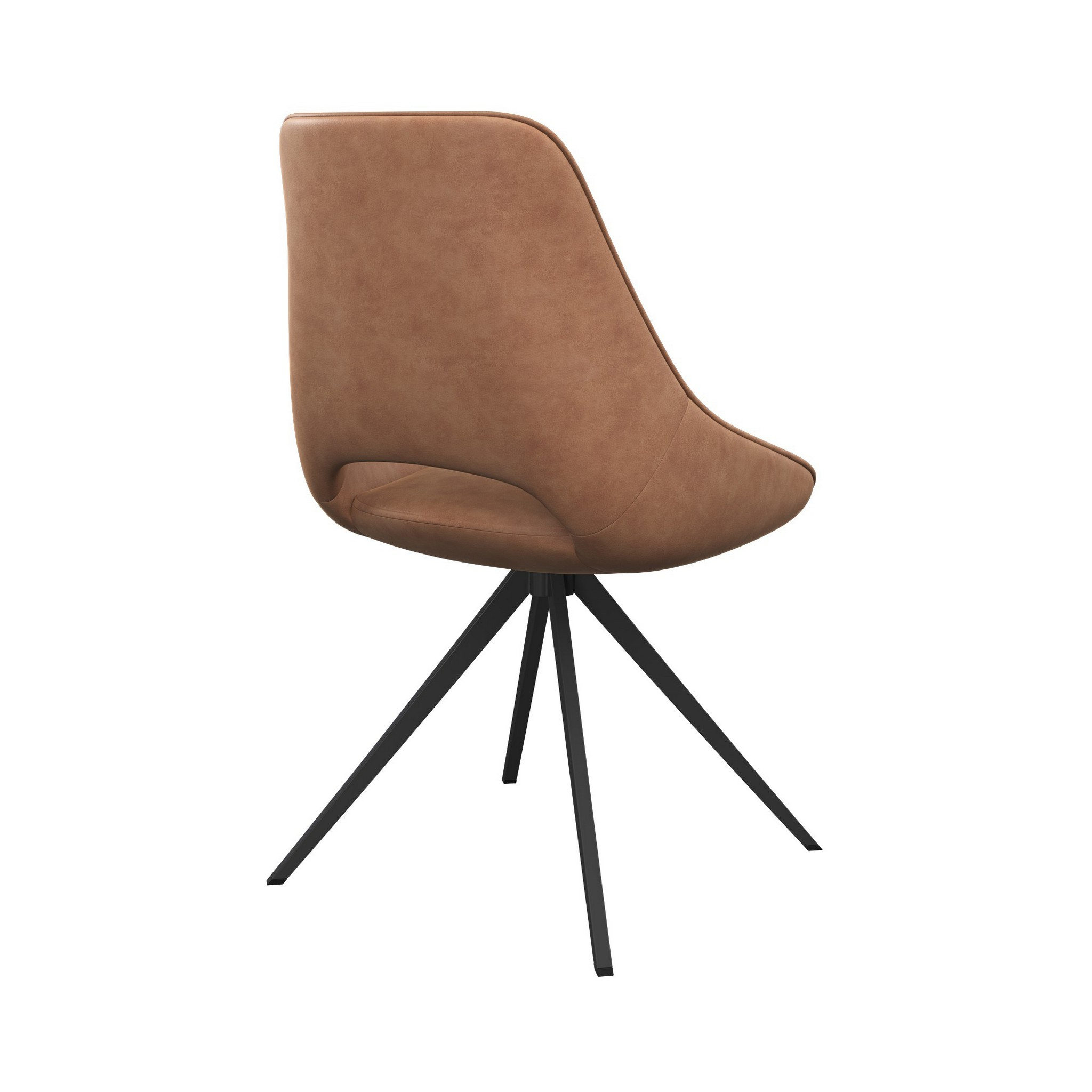 Cerutti Faux Leather Swivel Dining Chair