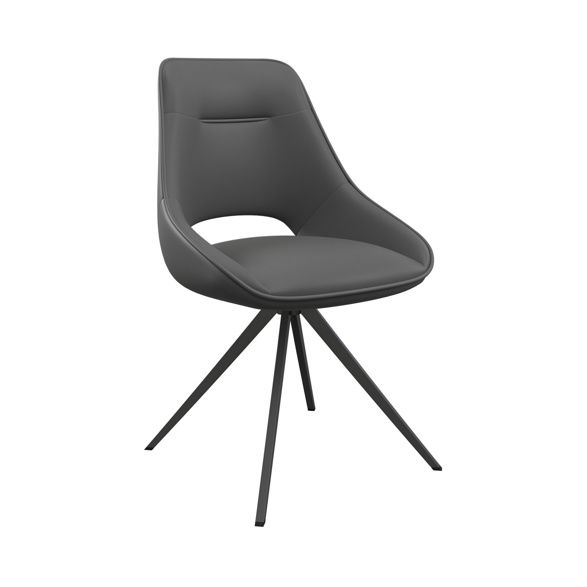 Cerutti Faux Leather Swivel Dining Chair