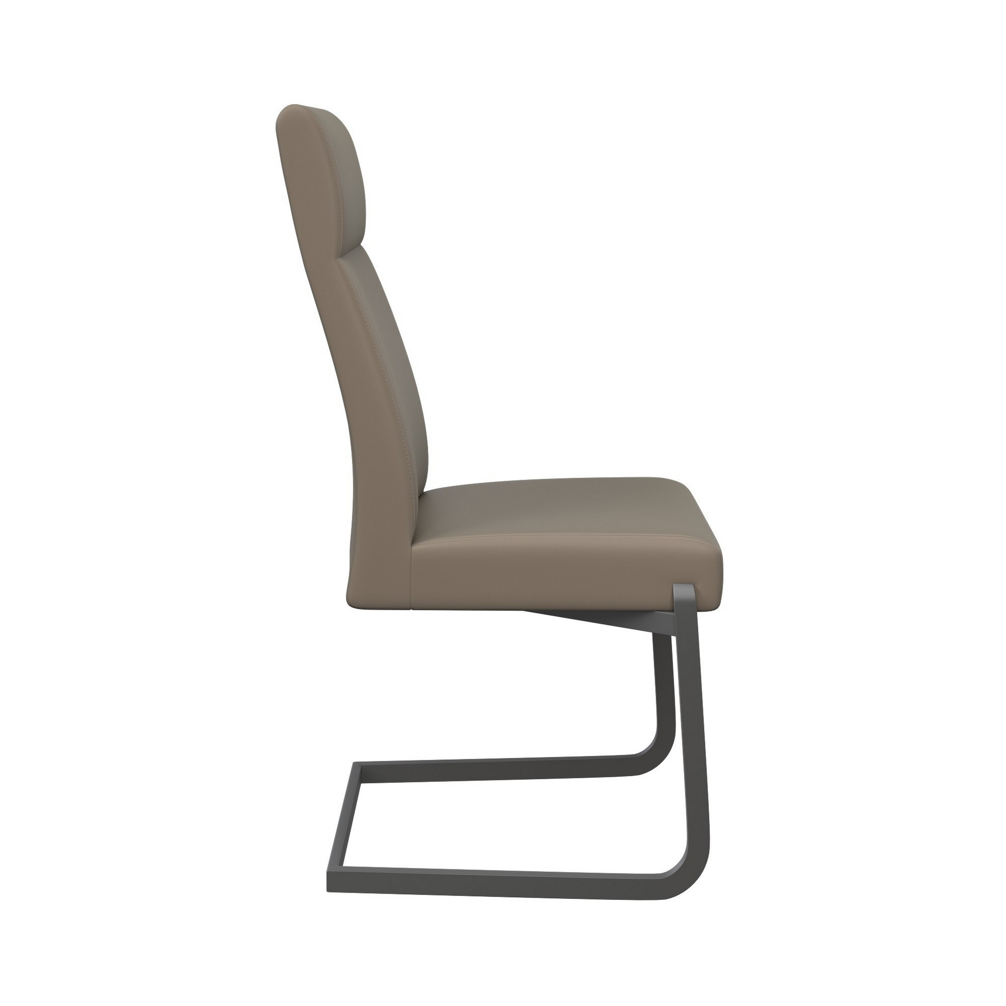 Dante Faux Leather Dining Chair With Grey Frame