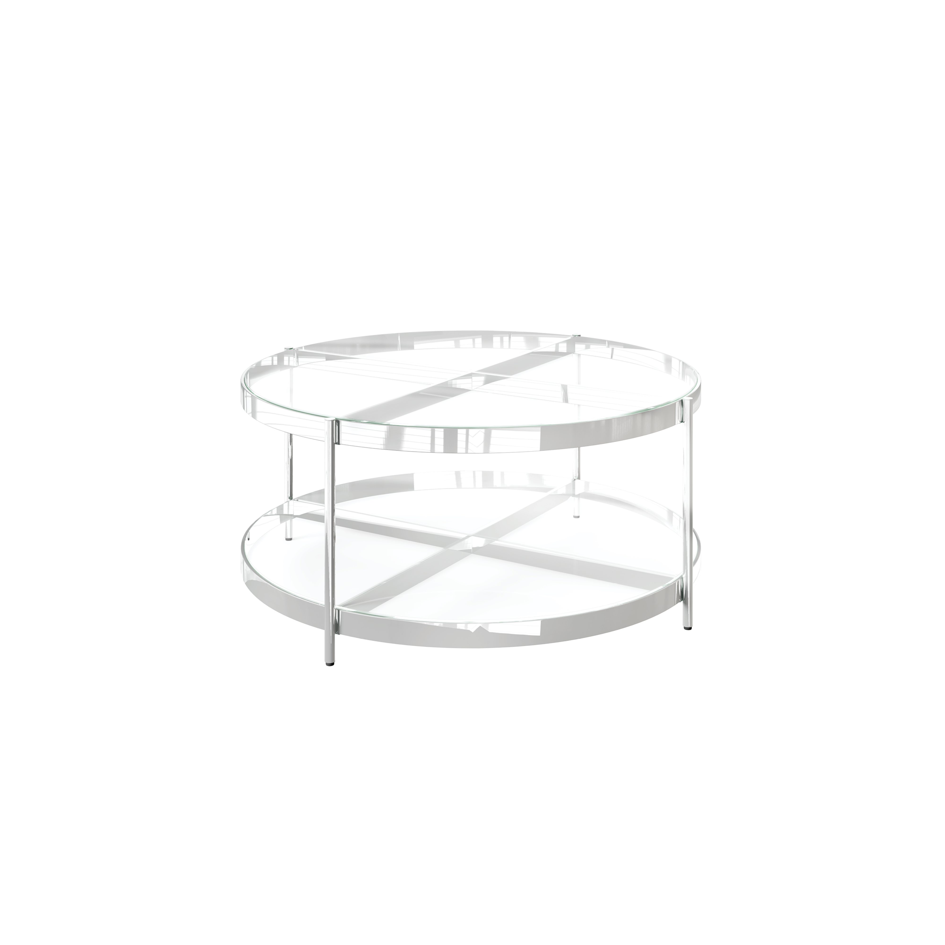 Omari Clear Glass Coffee Table