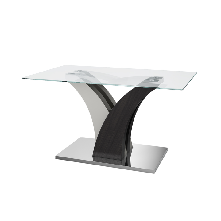 Salvador 160cm Clear Glass Dining Table